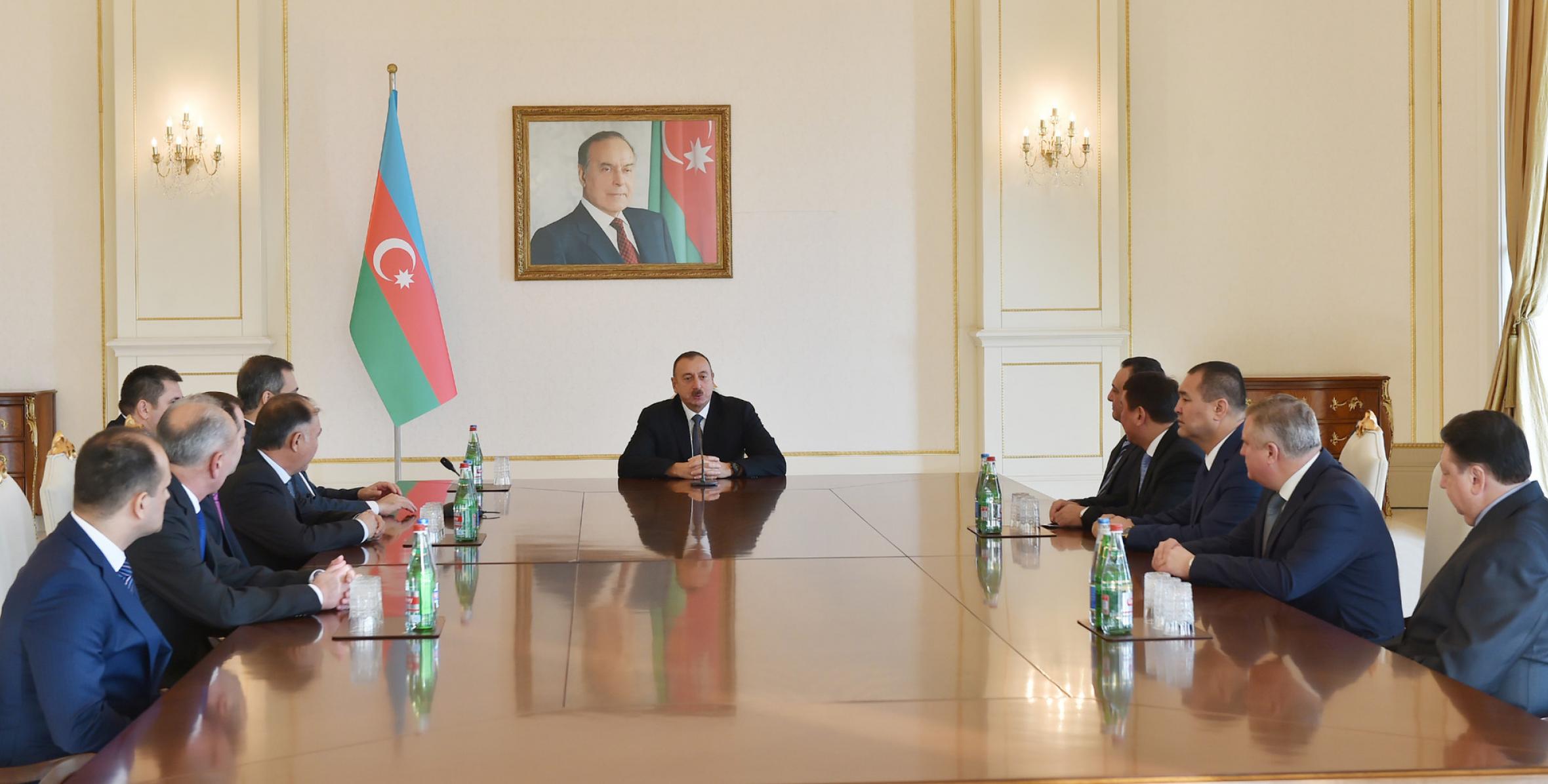 Речь Ильхама Алиева на приеме участников 18-го заседания Конференции органов спецслужб тюркоязычных государств