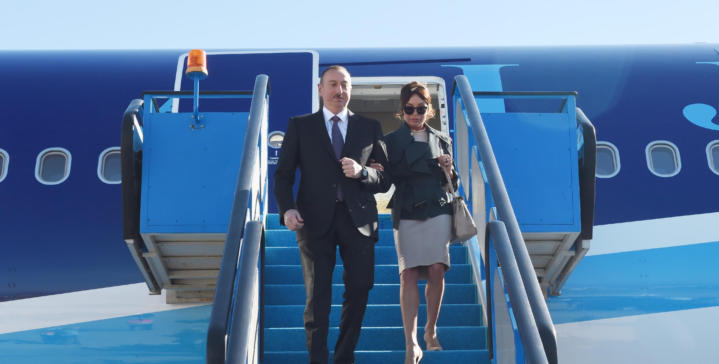 Ilham Aliyev arrived in Turkey on a working visit