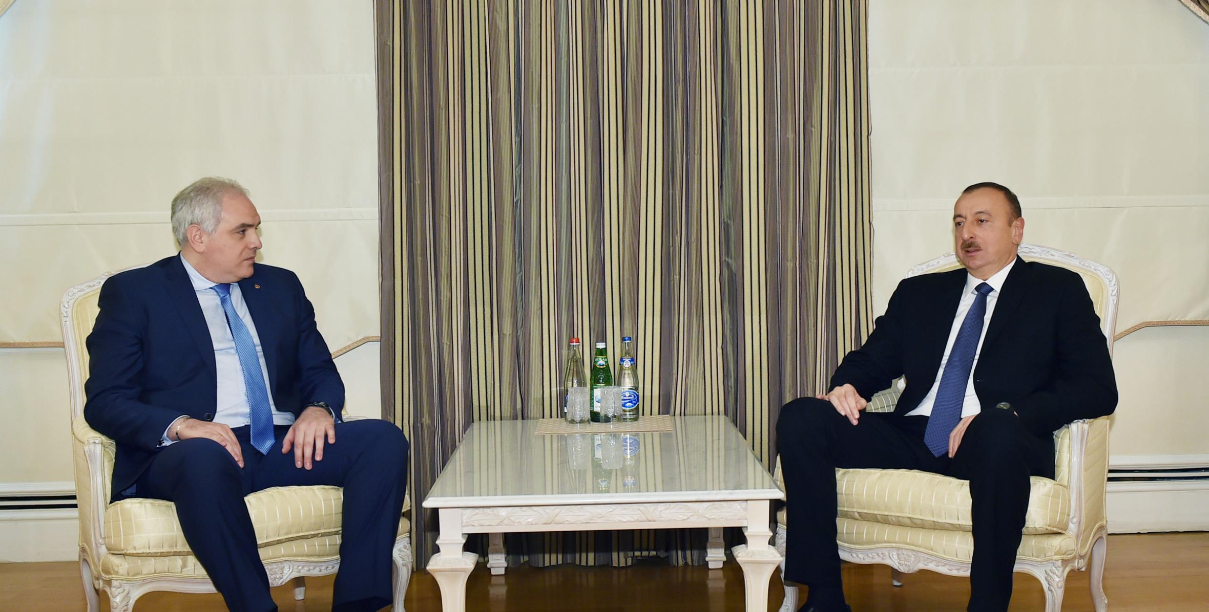 Ilham Aliyev received the Georgian Interior Minister