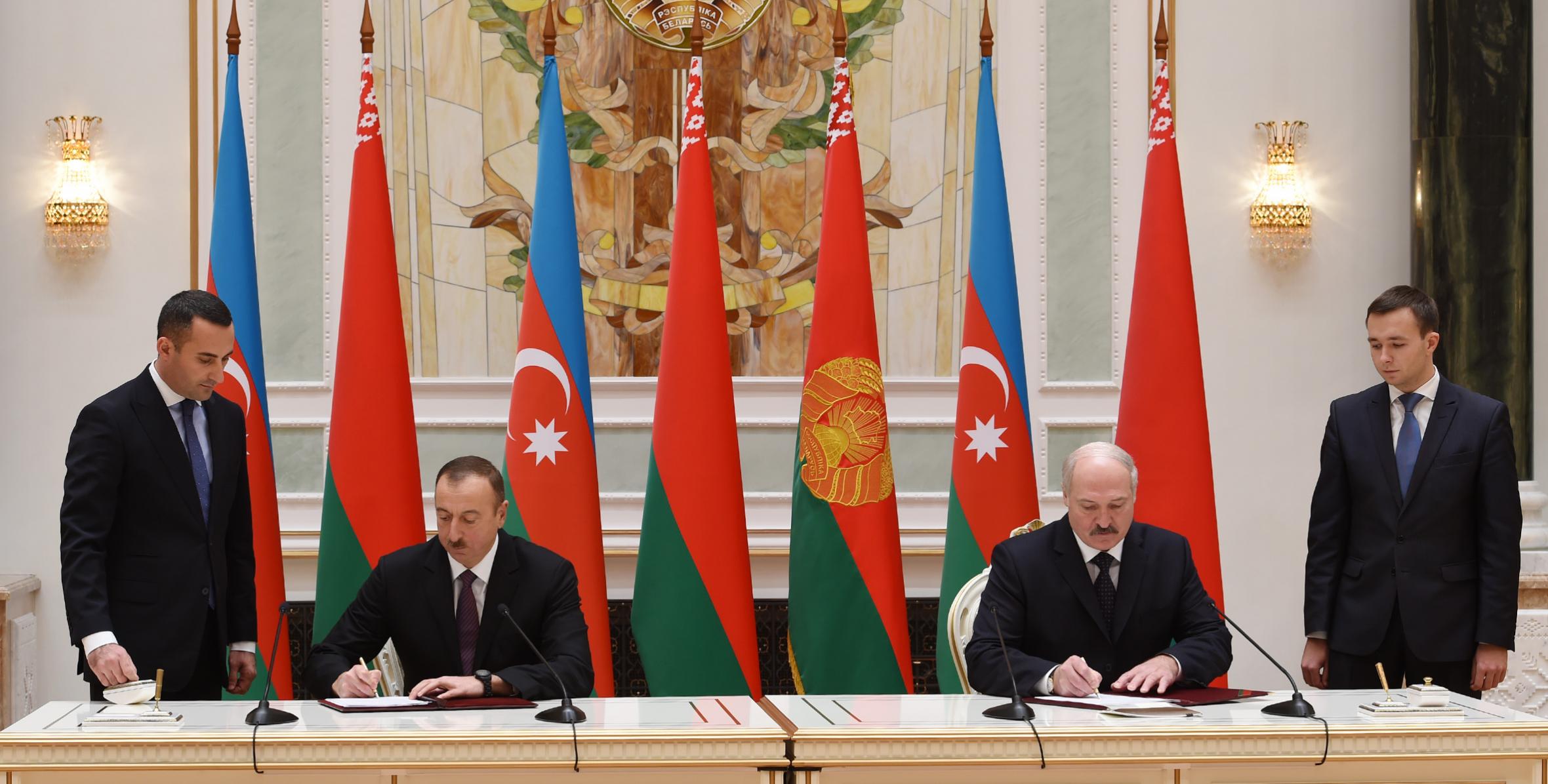 Состоялось подписание азербайджано-белорусских документов