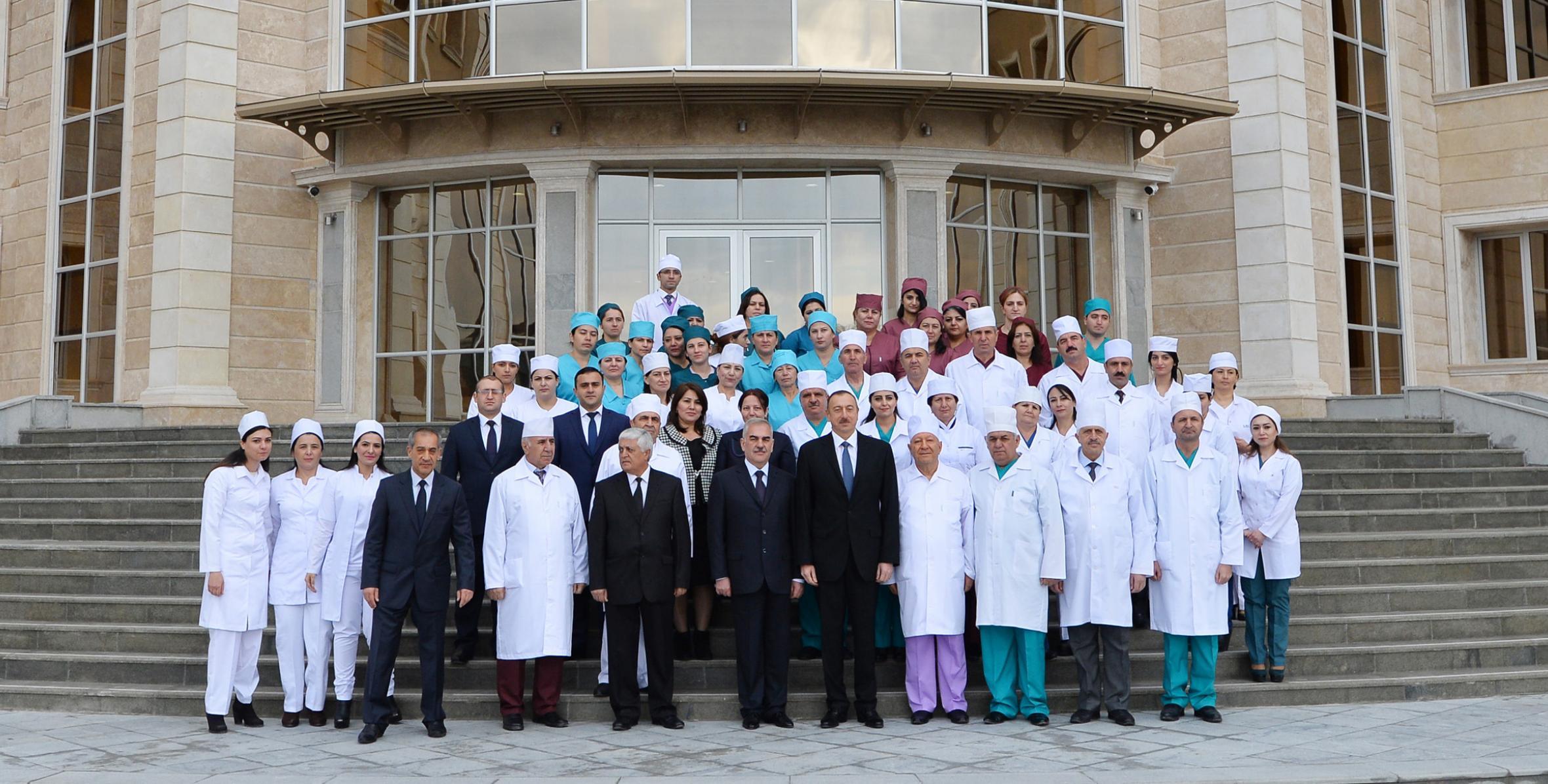 Ilham Aliyev attended the opening of Nakhchivan Autonomous Republic Hospital
