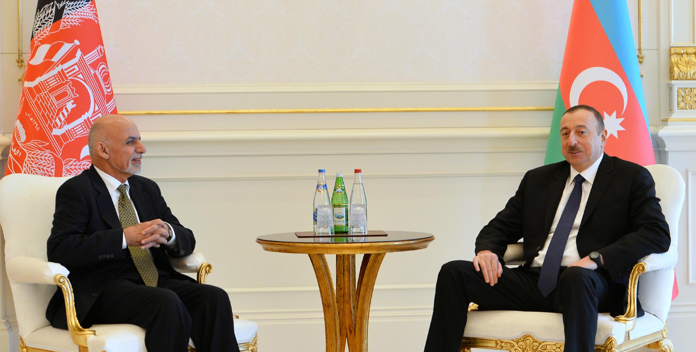 Cостоялась встреча президентов Азербайджана и Афганистана один на один