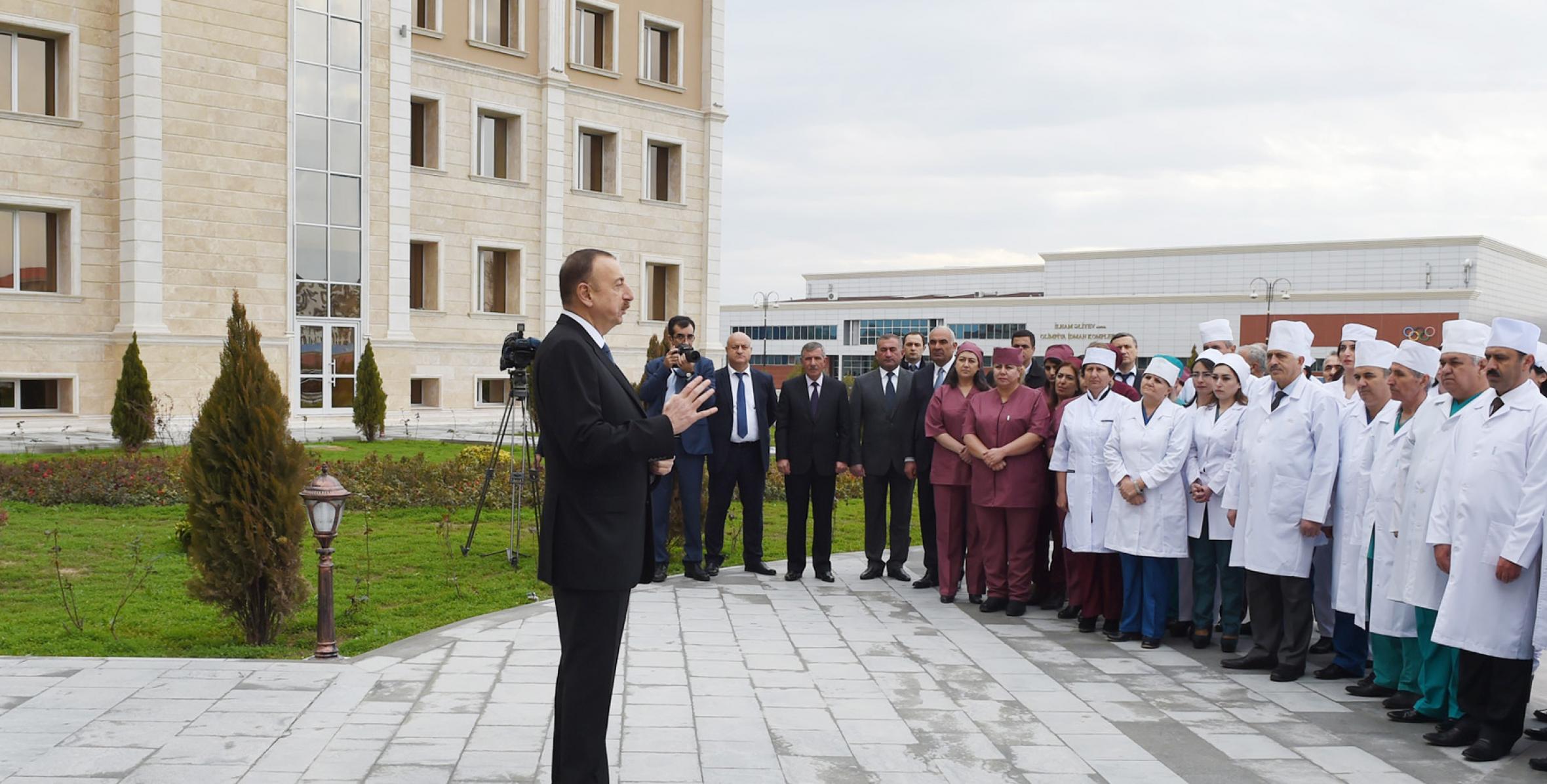Речь Ильхама Алиева на открытии больницы в Нахчыванской Автономной Республике