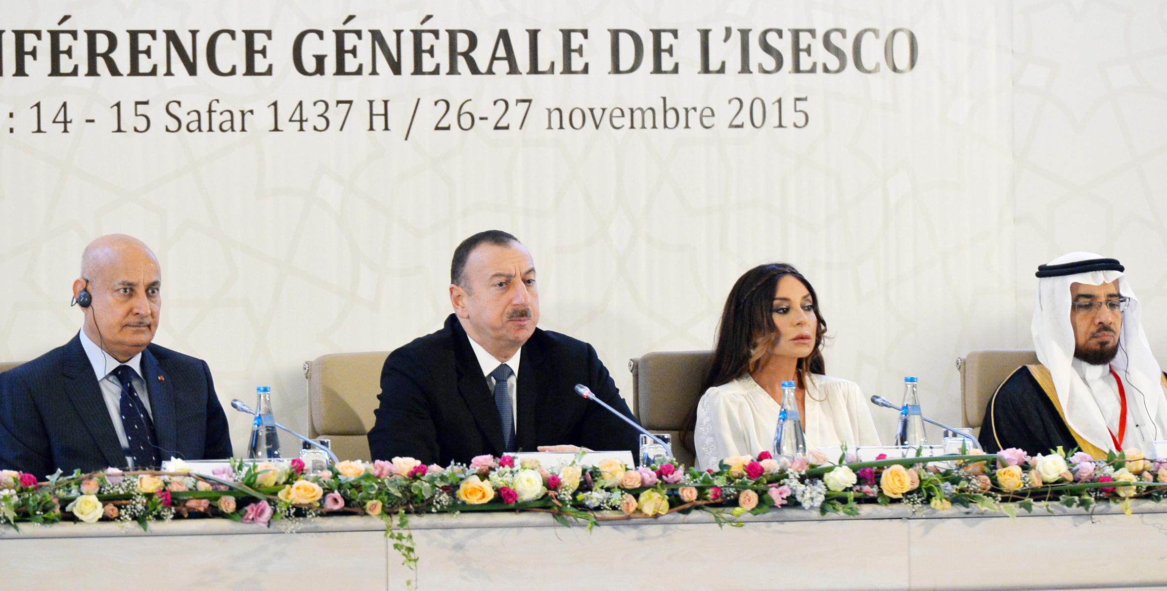Речь Ильхама Алиева на открытии XII сессии Генеральной конференции ИСЕСКО