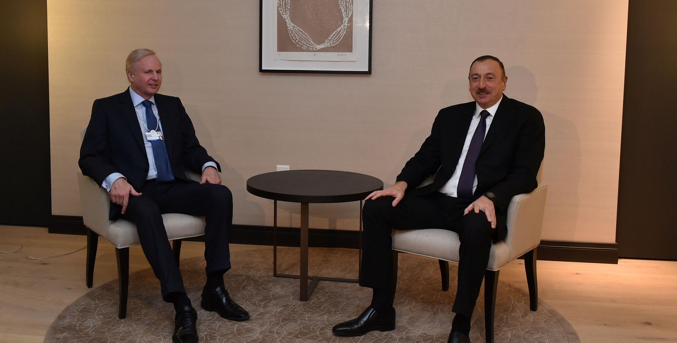 Ilham Aliyev met with BP Chief Executive Officer