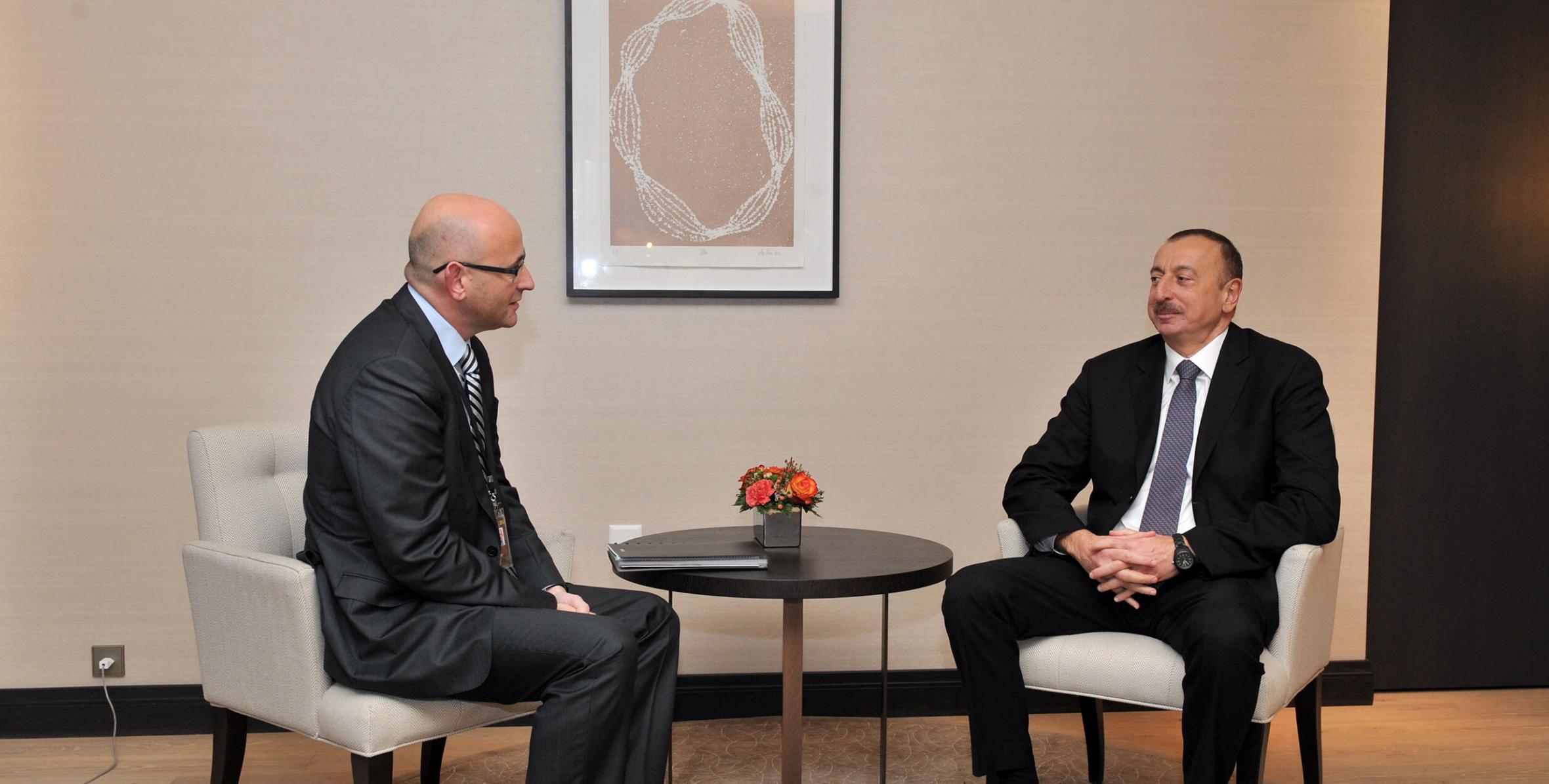 Ильхам Алиев встретился с президентом компании Procter and Gamble Europe