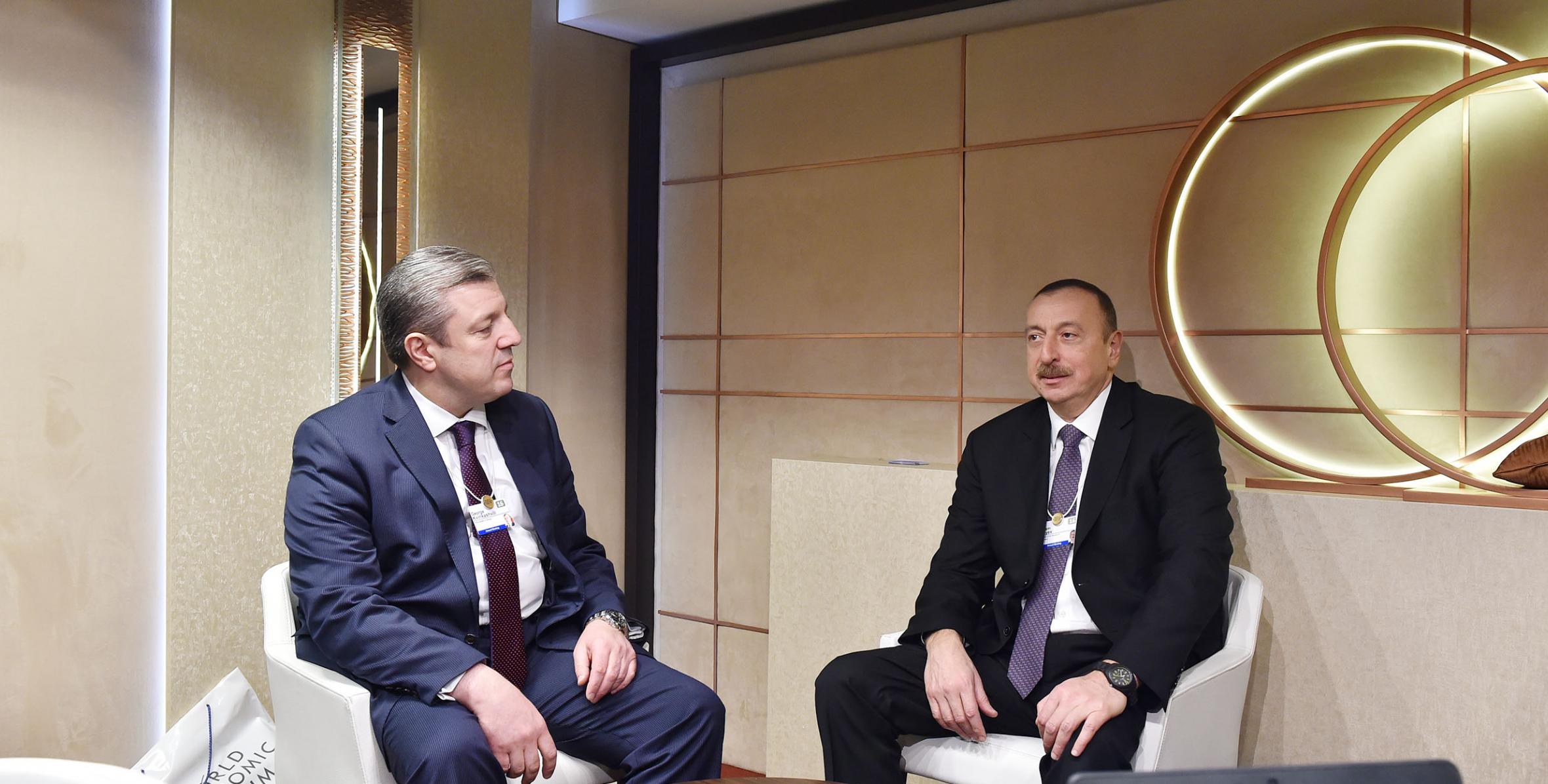 Ильхам Алиев встретился с премьер-министром Грузии