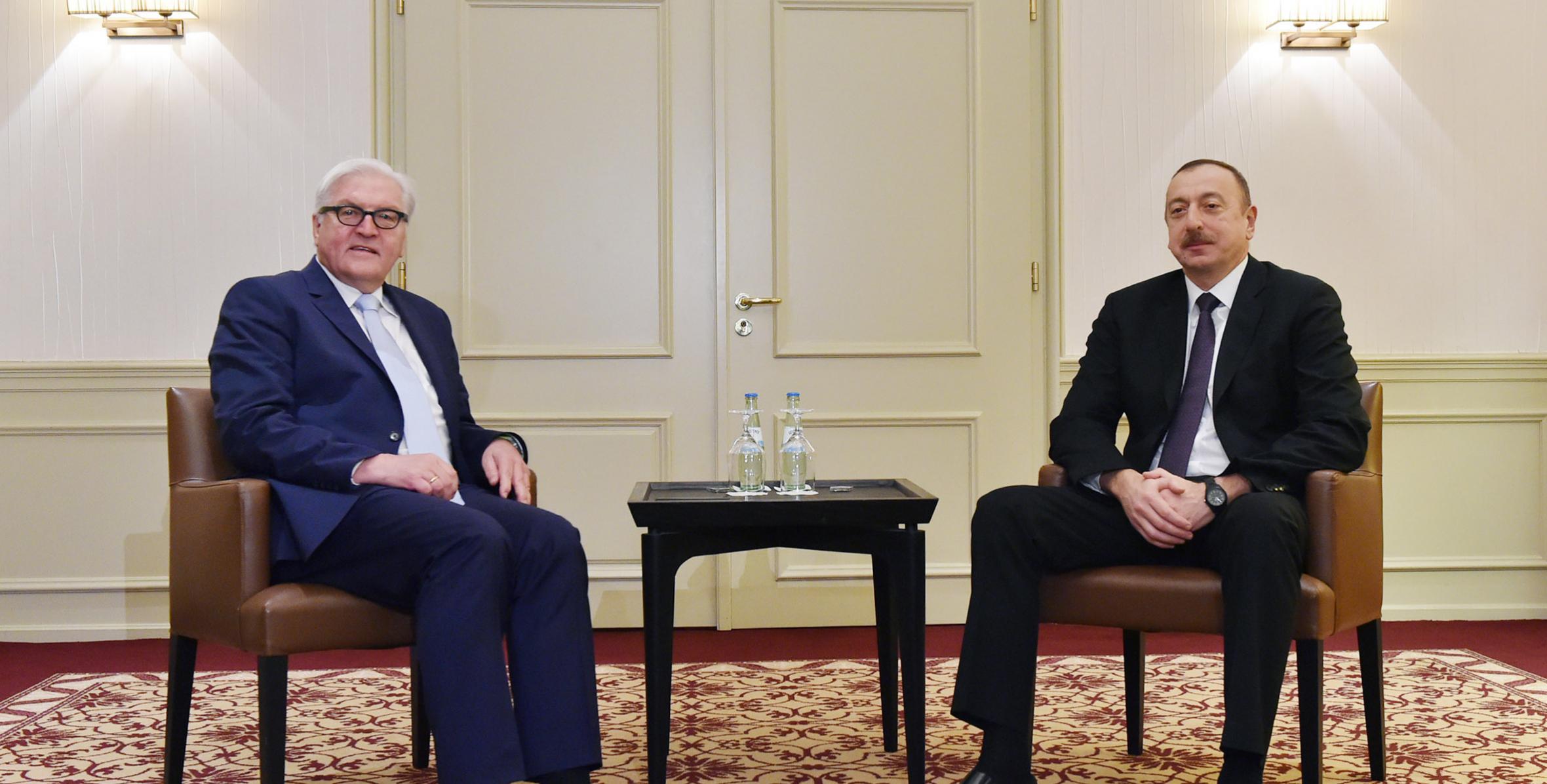 Ильхам Алиев встретился с министром иностранных дел Германии