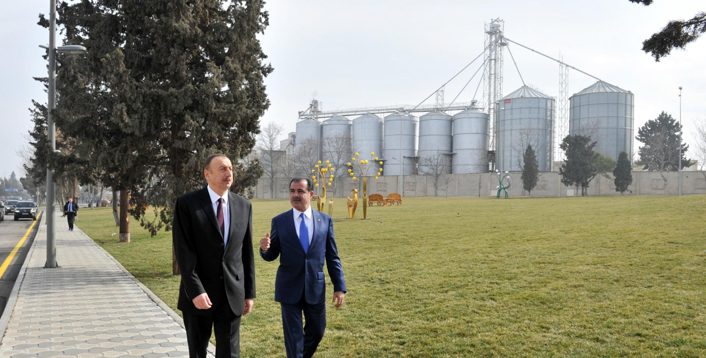 Ильхам Алиев ознакомился с условиями, созданными в парке «Гянджа – Молодежная столица Европы 2016 года».