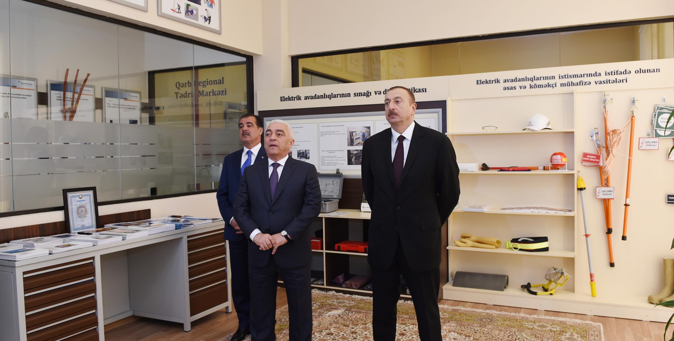 Ильхам Алиев принял участие в открытии подстанции «Низами» в Гяндже