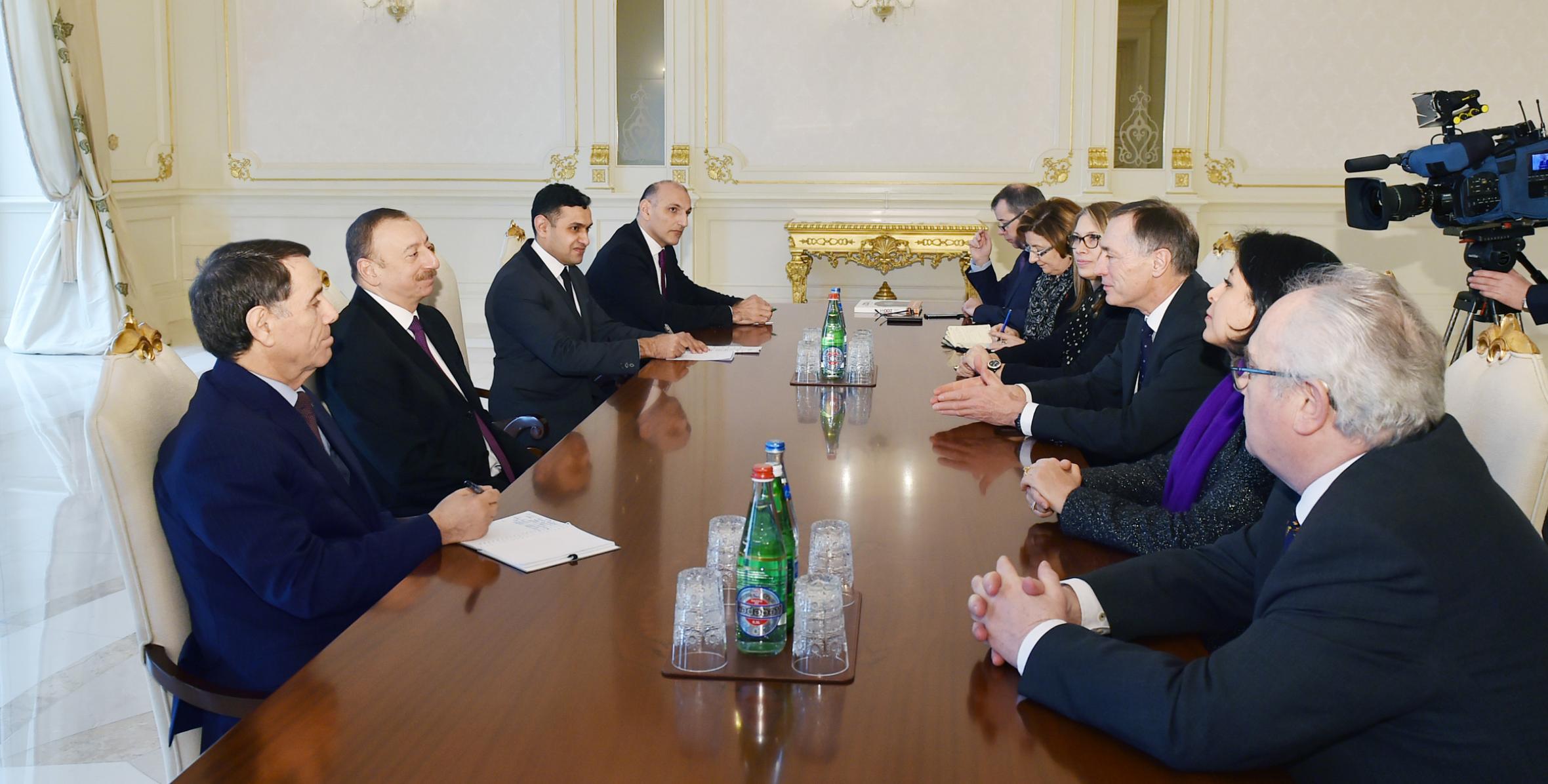 Ilham Aliyev received a delegation of the French Parliament