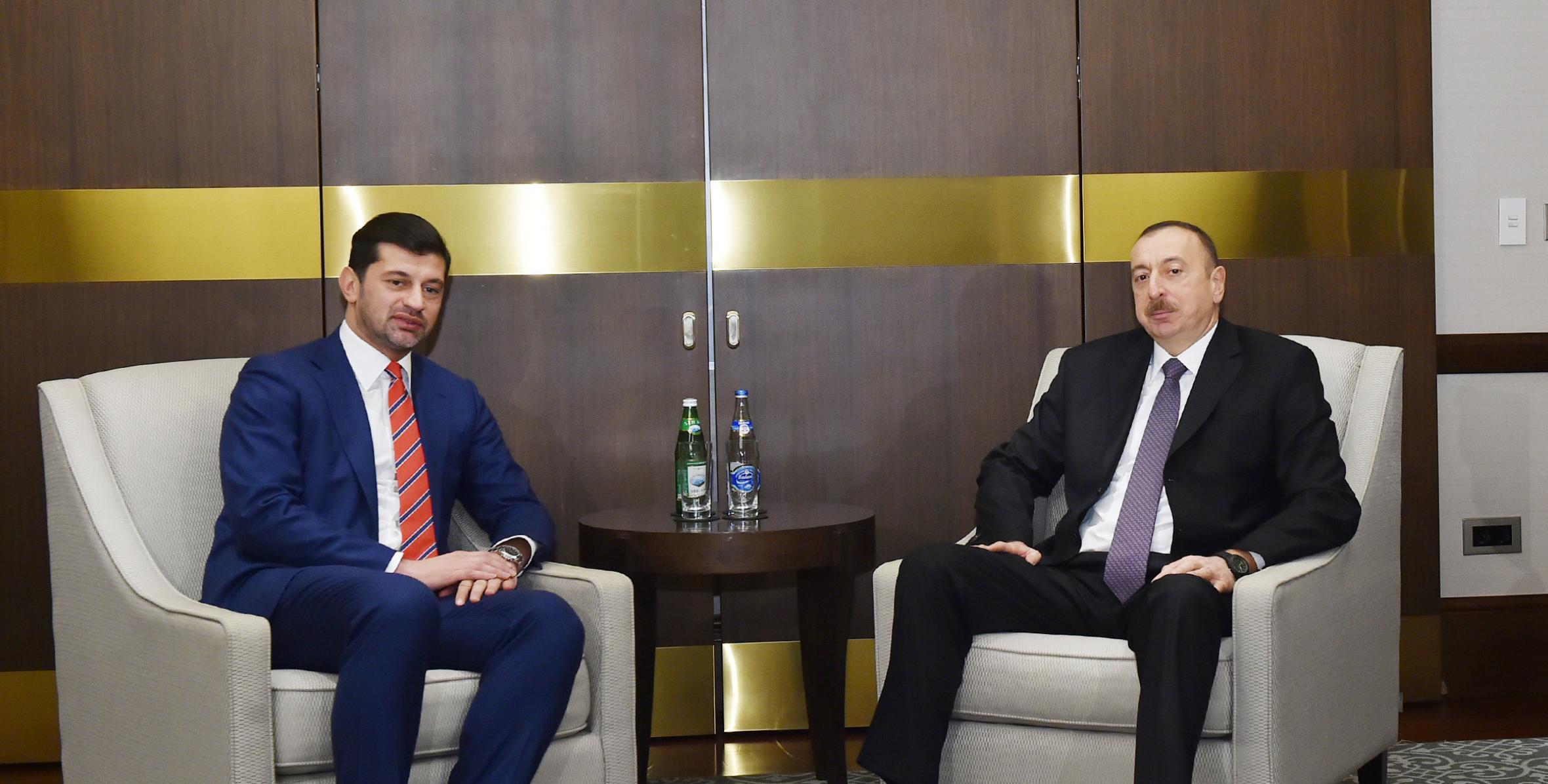 İlham Əliyev Gürcüstanın Baş nazirinin müavinini qəbul edib
