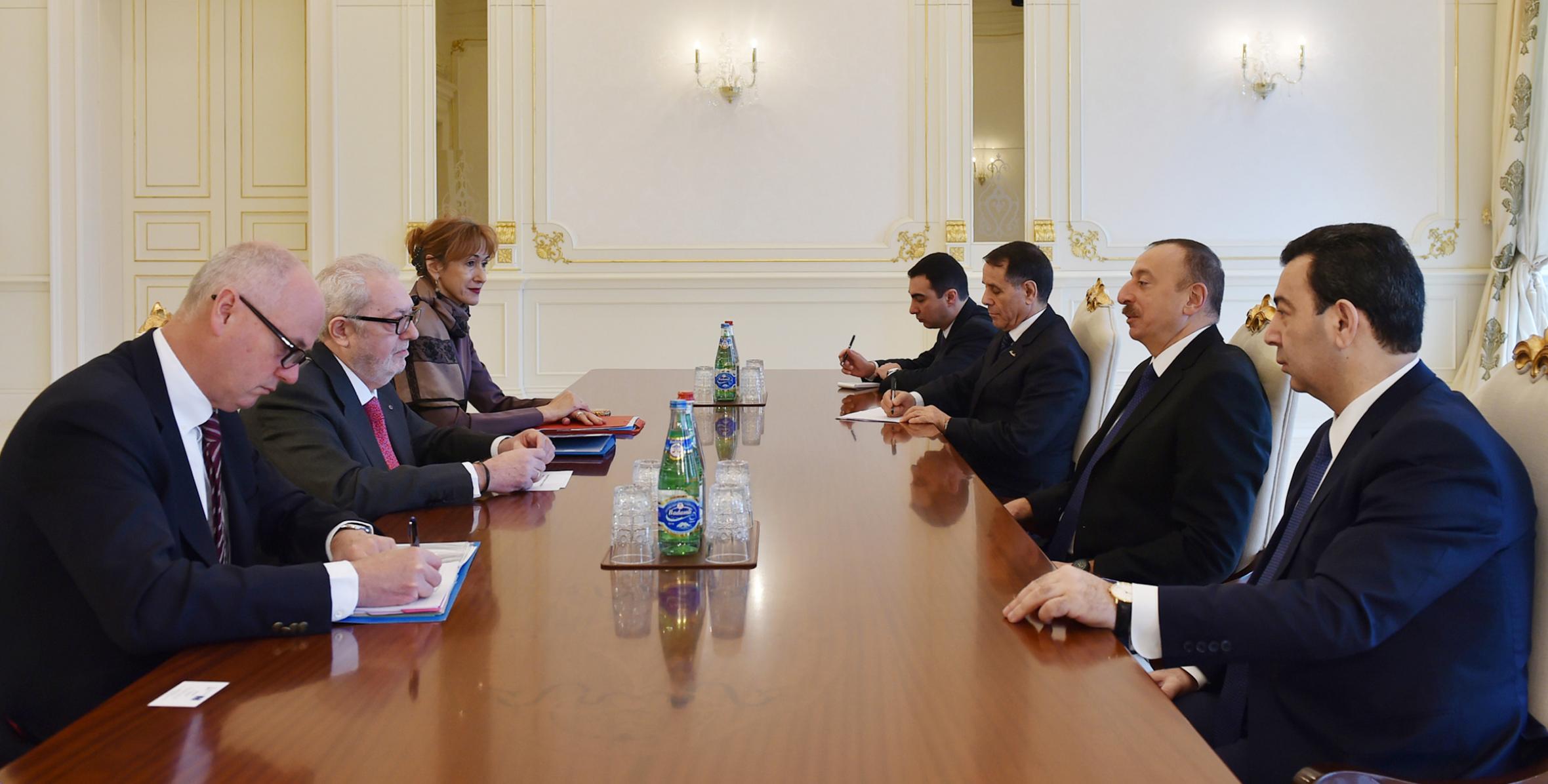 Ilham Aliyev received PACE President