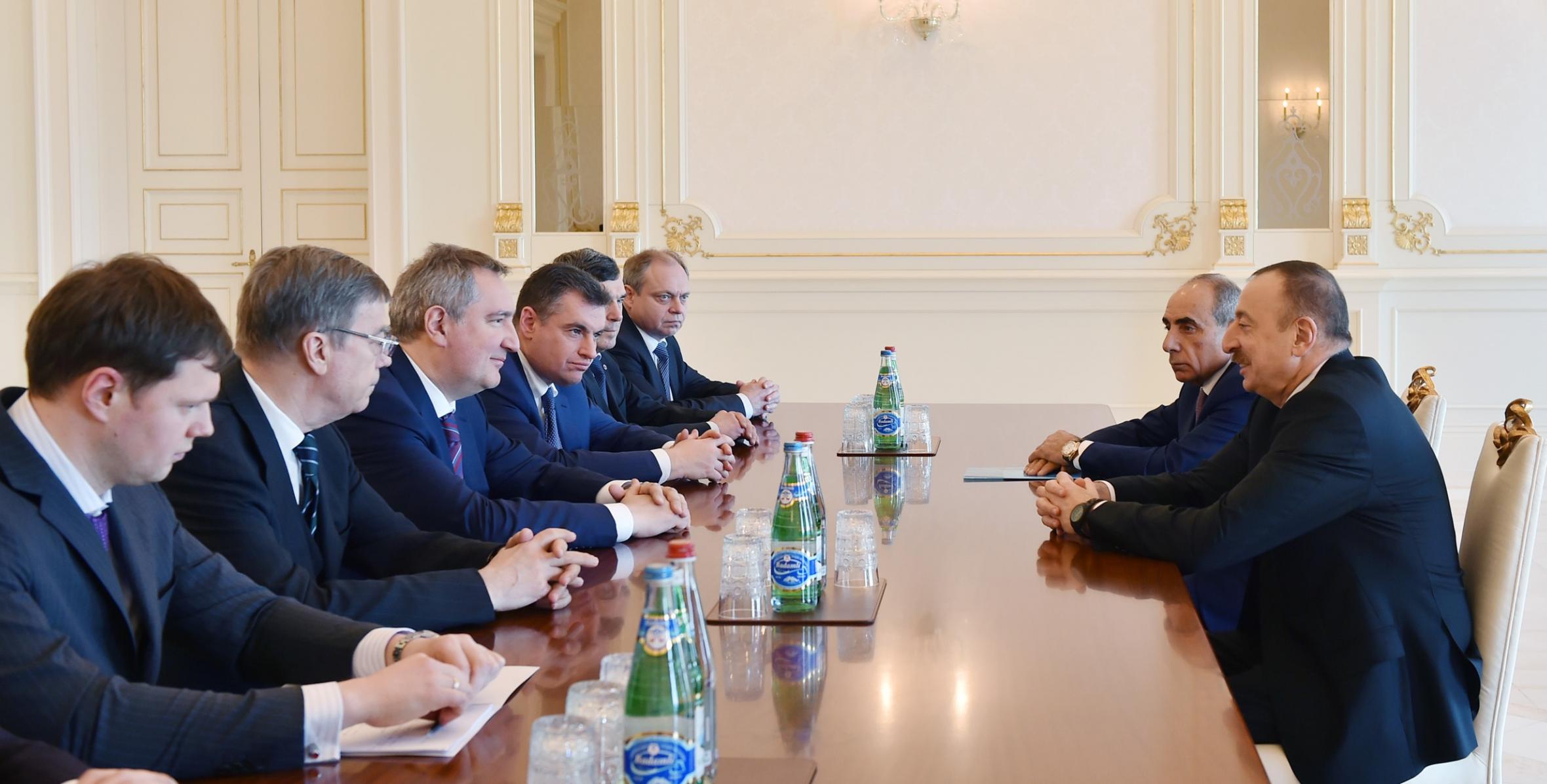 Ilham Aliyev received a delegation led by the Russian deputy Prime Minister