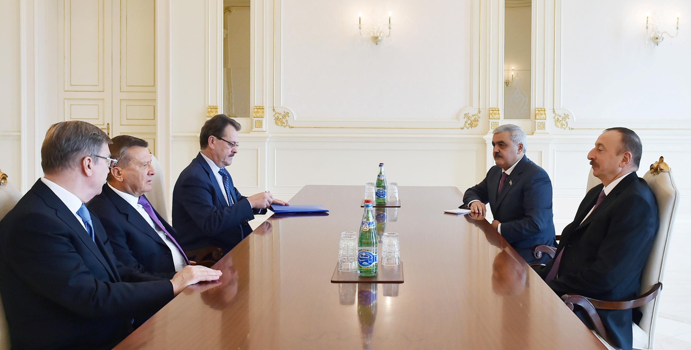llham Aliyev received Chairman of Gazprom Board of Directors
