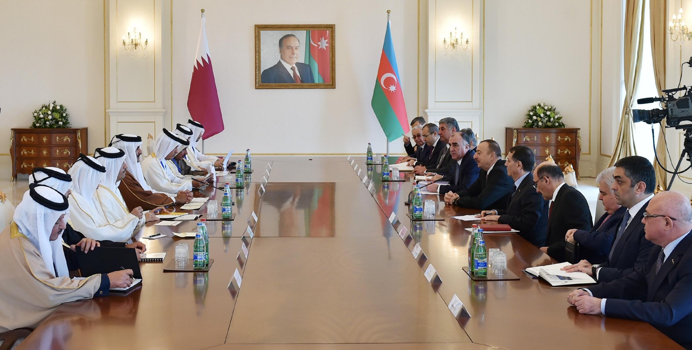 Azerbaijani President, Emir of Qatar held an expanded meeting