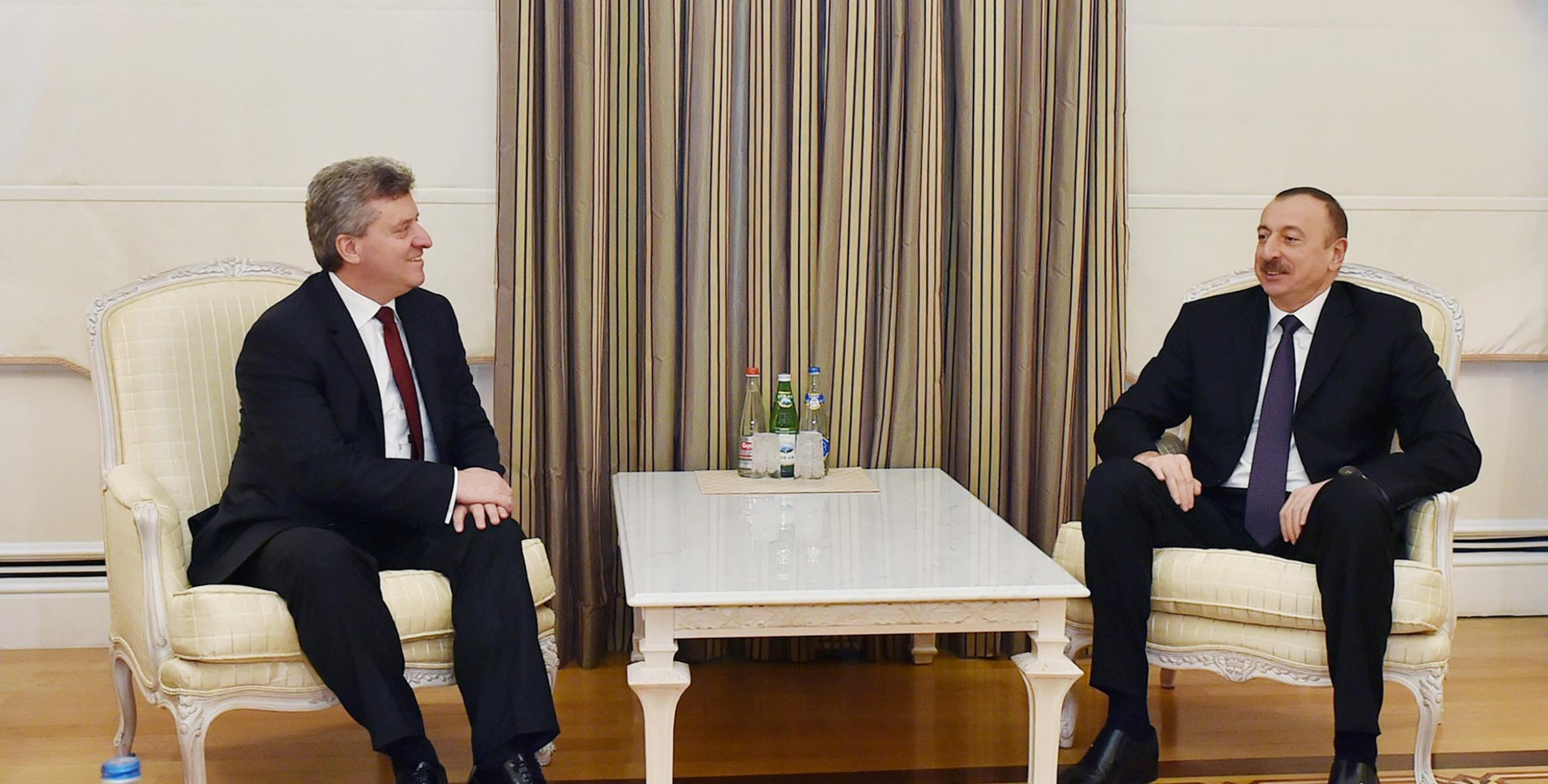 Ilham Aliyev met with Macedonian President Gjorge Ivanov