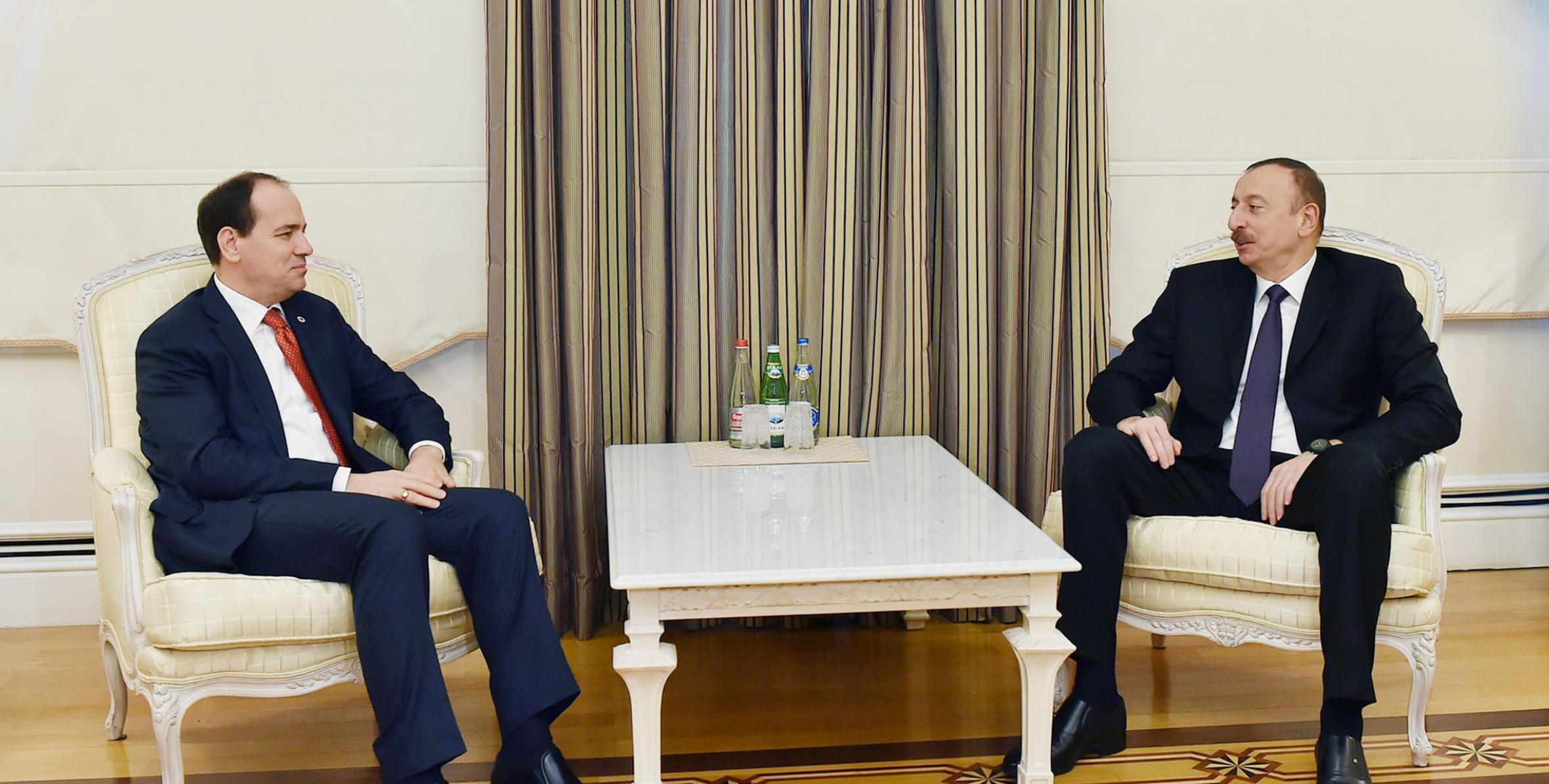 Ilham Aliyev met with Albanian President Bujar Nishani