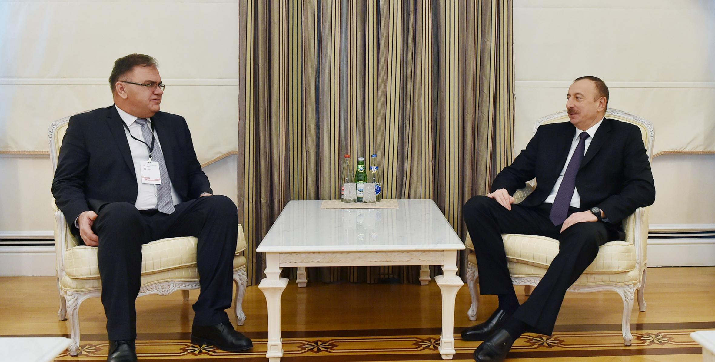 Ilham Aliyev received member of Presidency of Bosnia and Herzegovina Mladen Ivanic