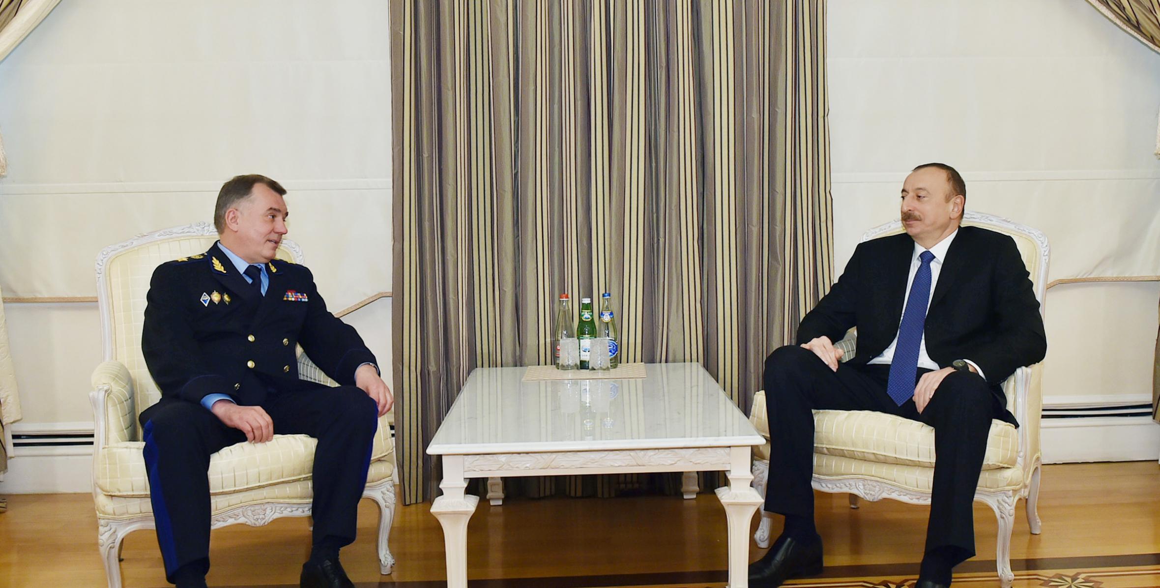 Ilham Aliyev received head of Border Service of the Russian Federation