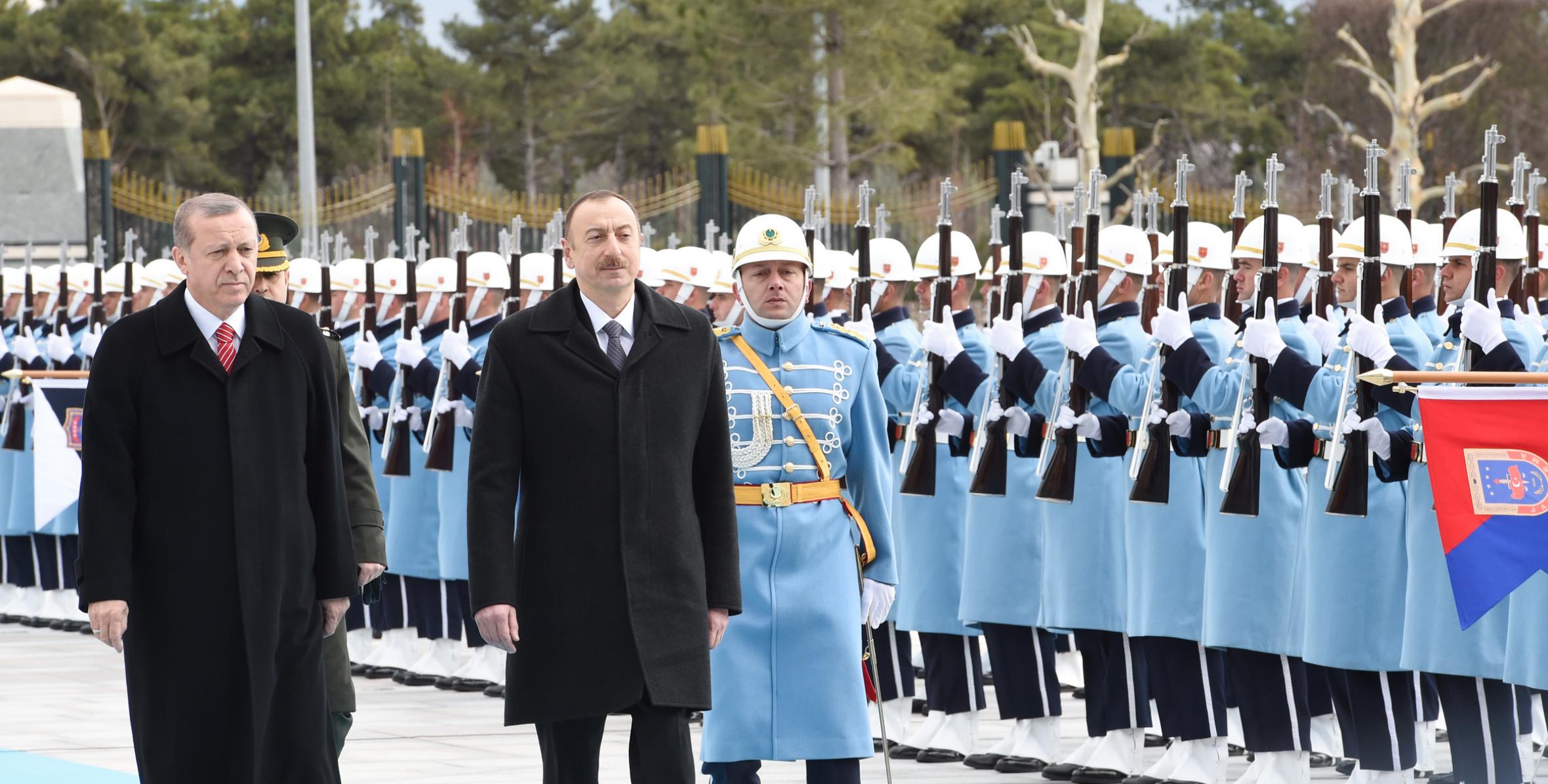 Official welcoming ceremony for Ilham Aliyev was held in Ankara