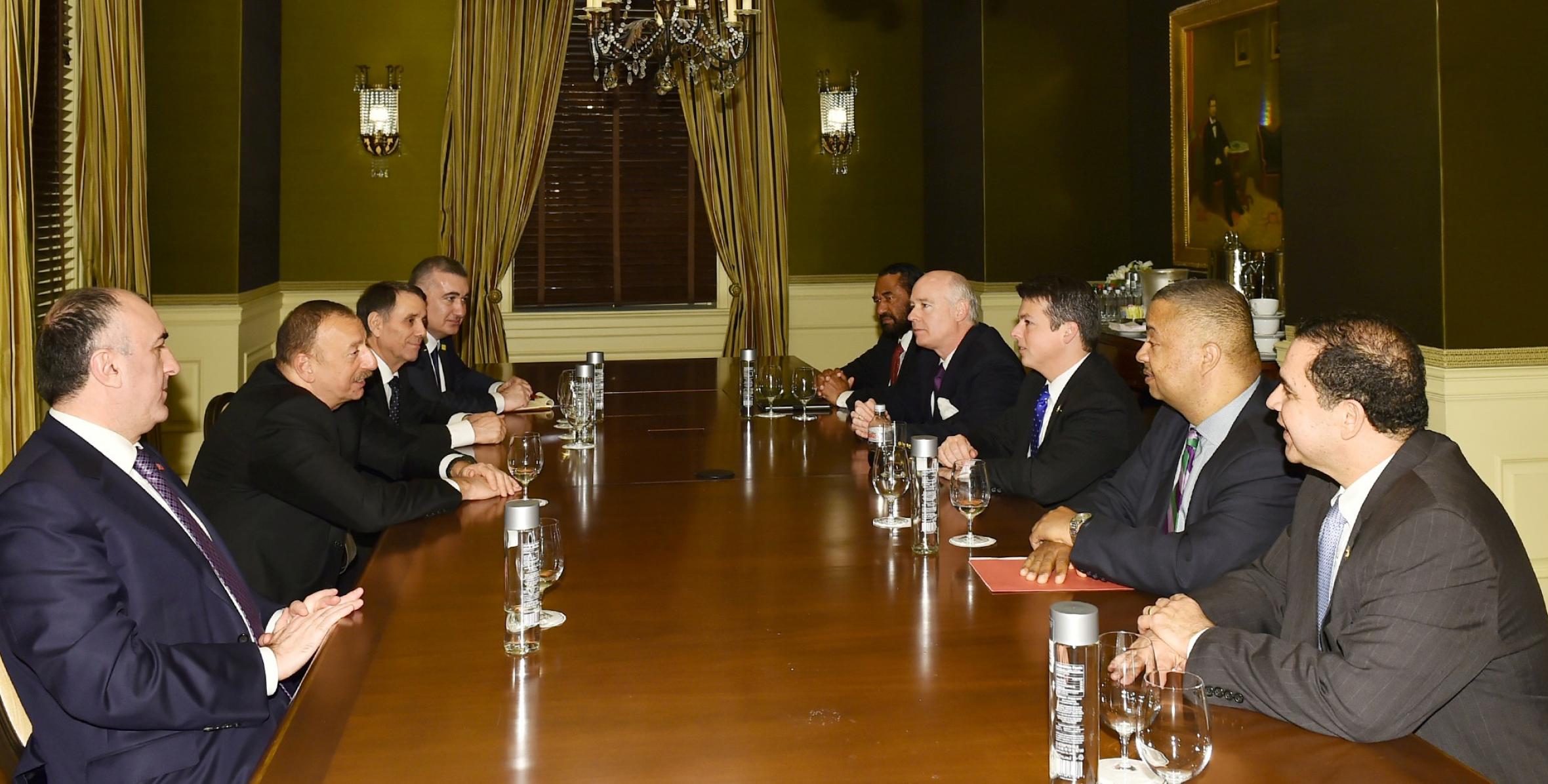 Ilham Aliyev met with several US congressmen