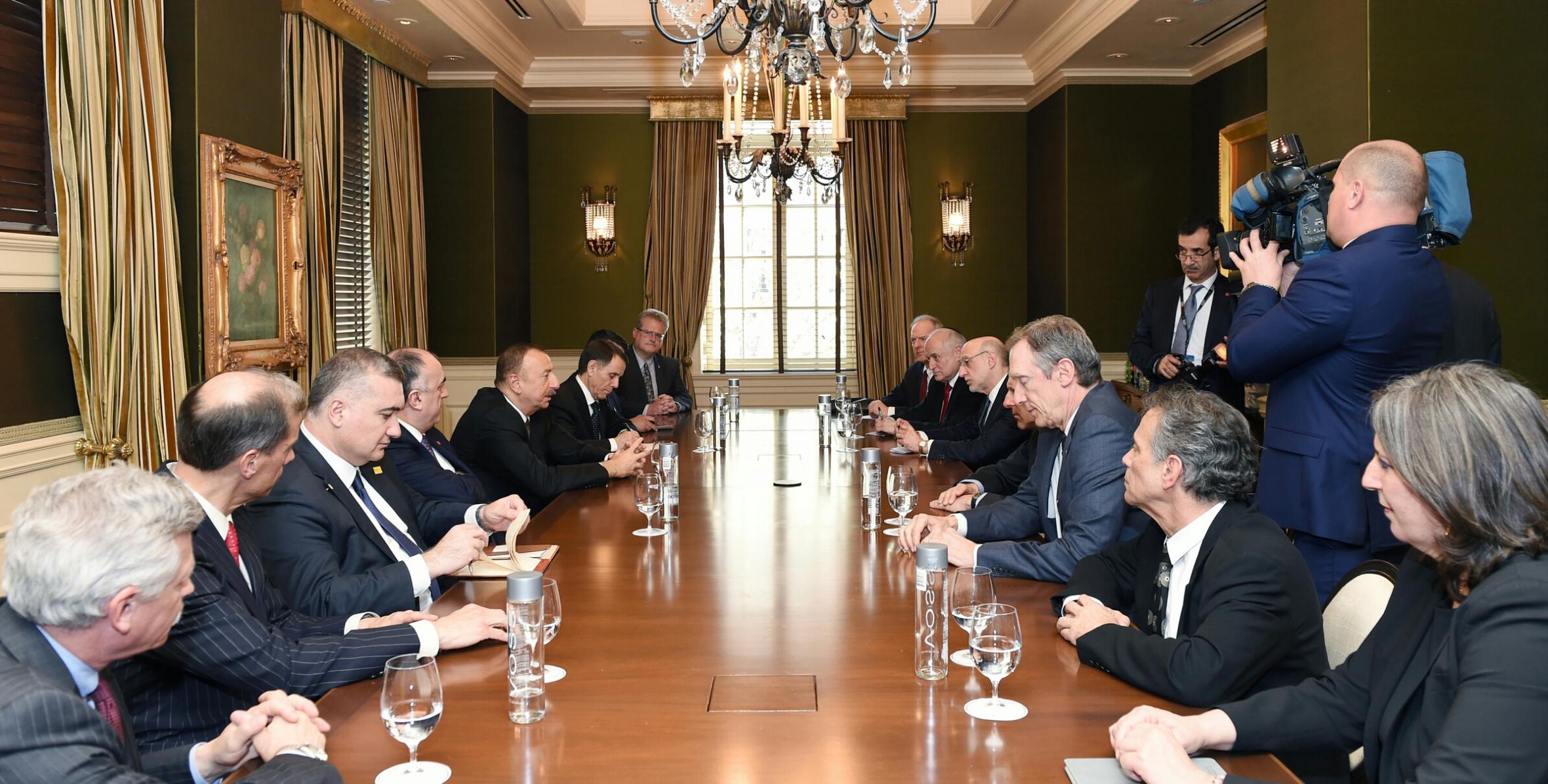 Ильхам Алиев встретился с руководством еврейских организаций в США