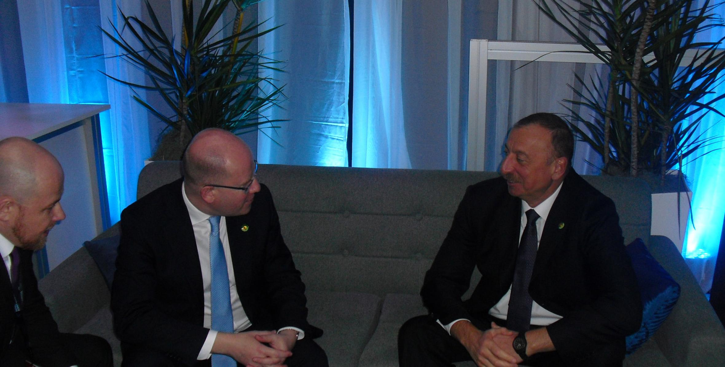 Ильхам Алиев встретился с премьер-министром Чехии Богуславом Соботкой