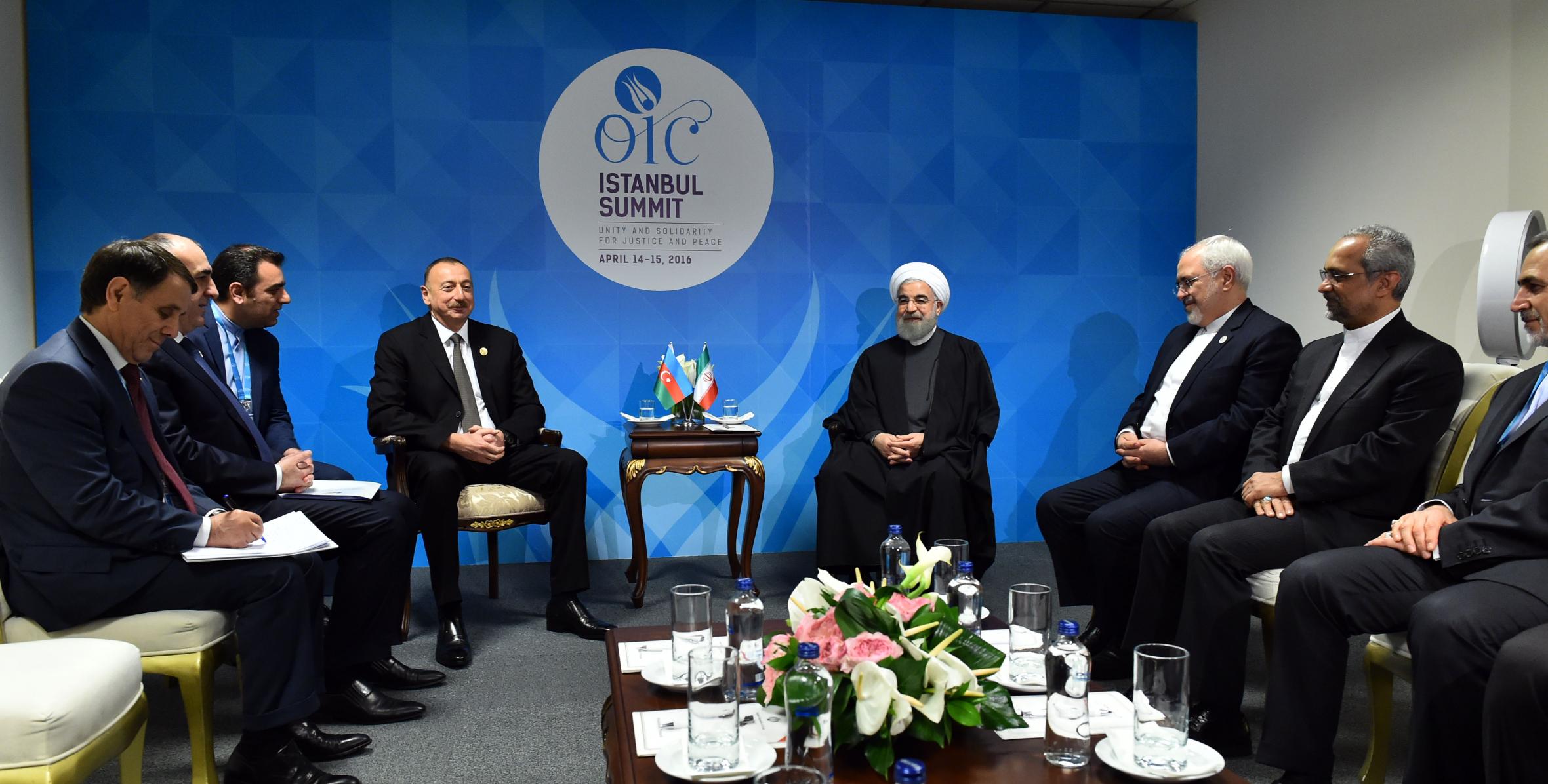 Ilham Aliyev met with President of Iran Hassan Rouhani