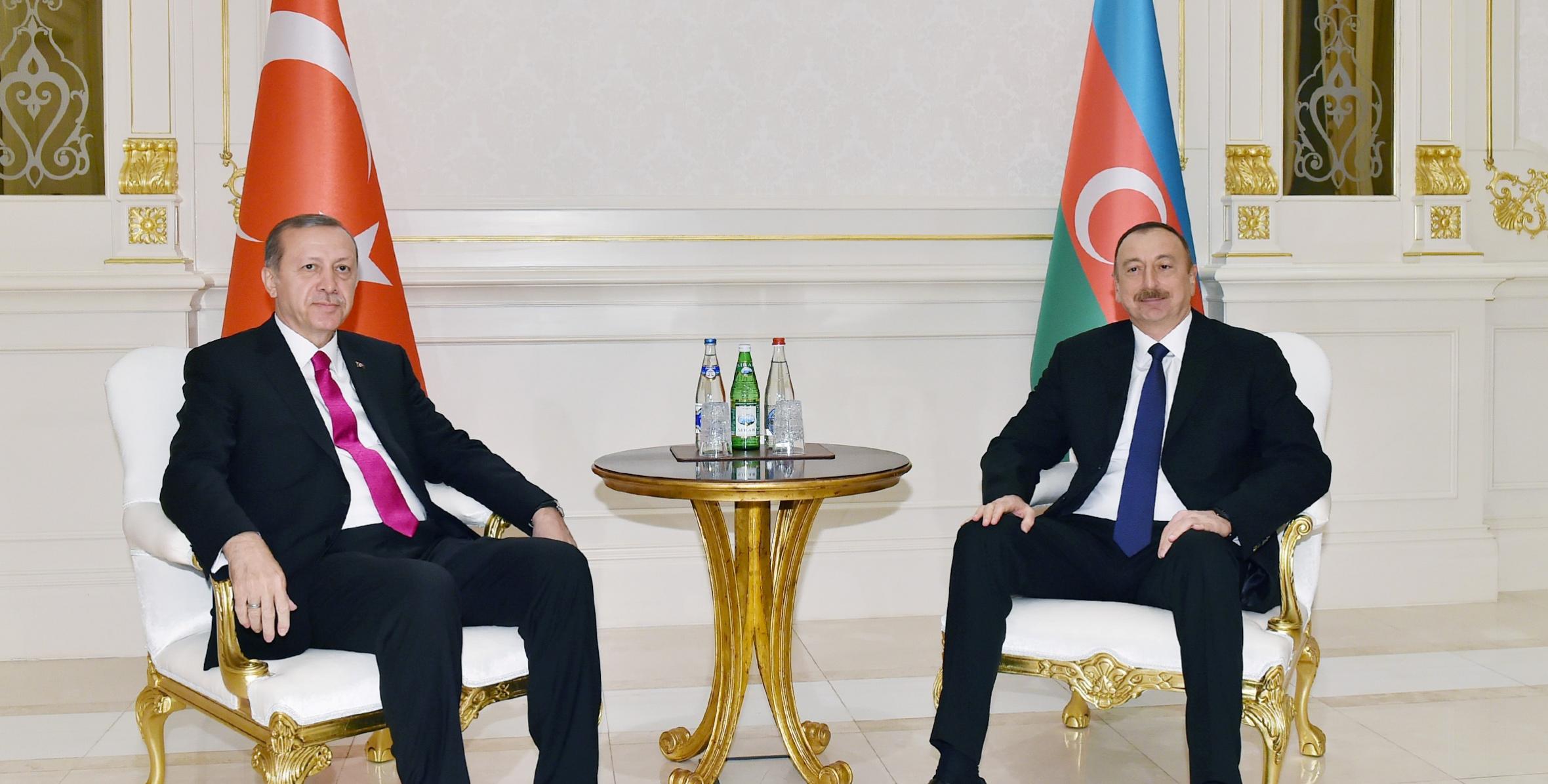 Состоялась встреча  Ильхама Алиева и Президента Турецкой Республики Реджепа Тайипа Эрдогана