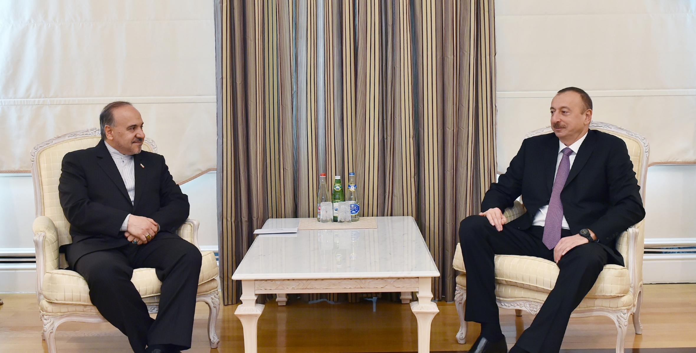 Ilham Aliyev received Vice President of Iran