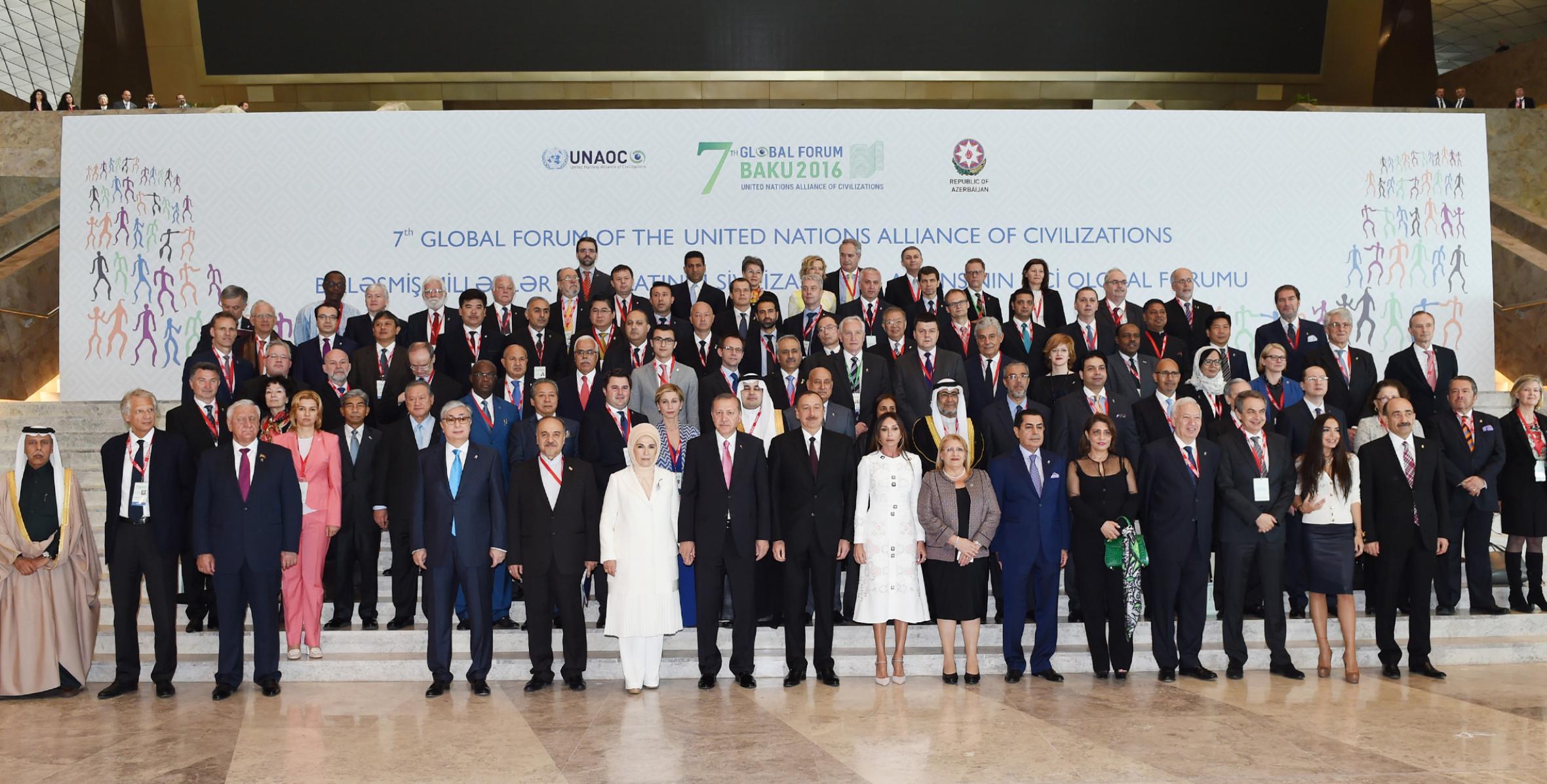 İlham Əliyev BMT-nin Sivilizasiyalar Alyansının VII Qlobal Forumunun rəsmi açılışında iştirak edib