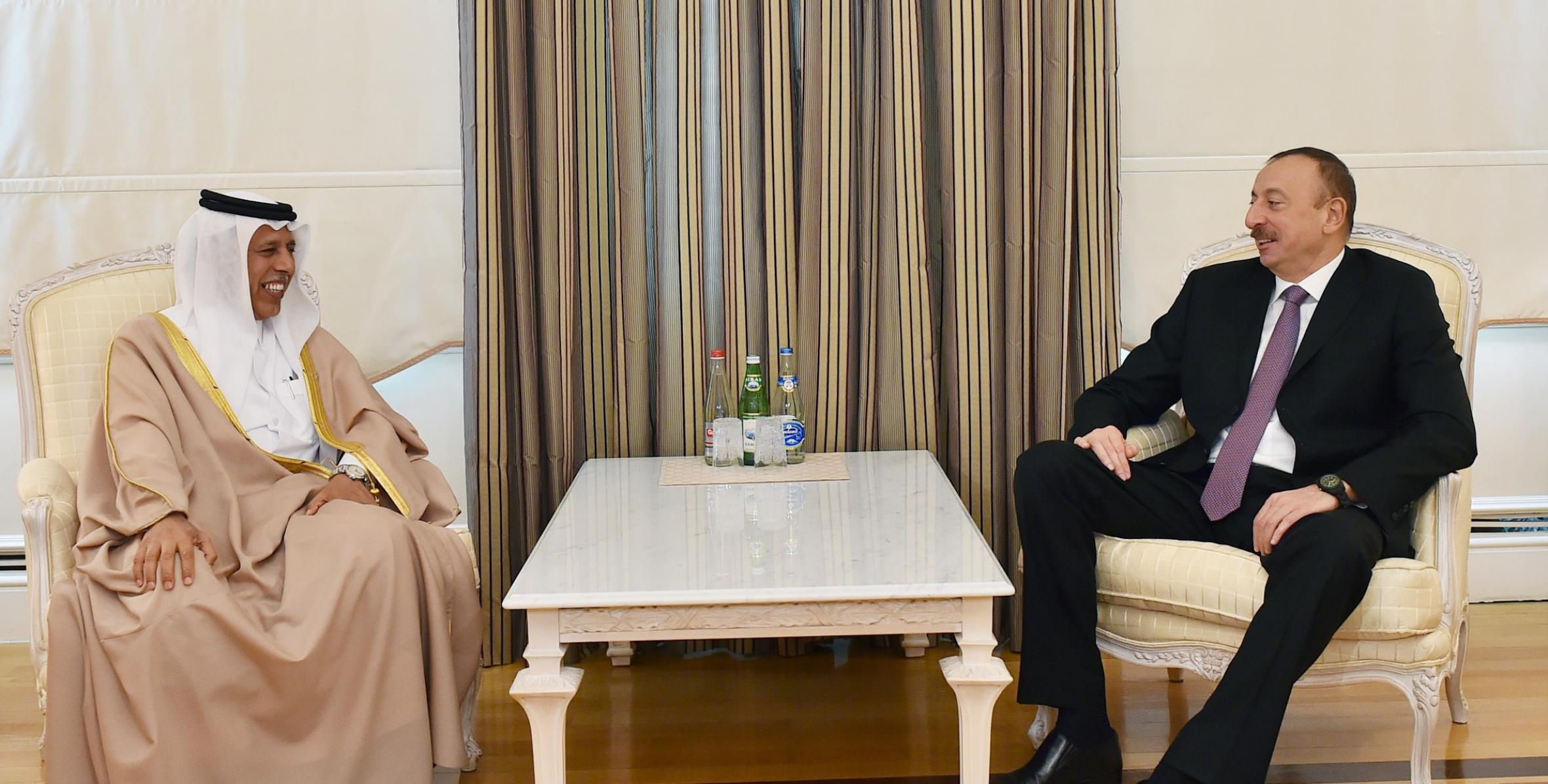 Ilham Aliyev received Deputy Prime Minister of Qatar