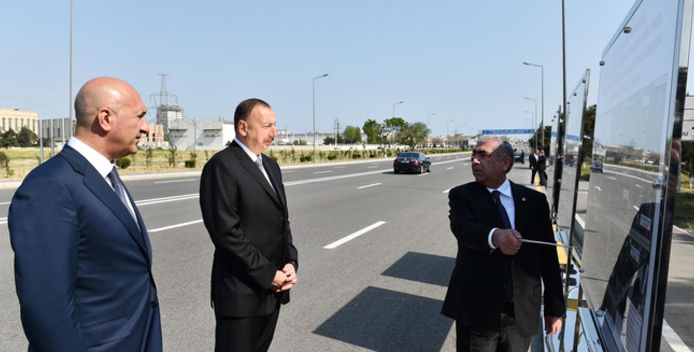 Ilham Aliyev reviewed newly reconstructed Mikayil Aliyev Street in Nizami district