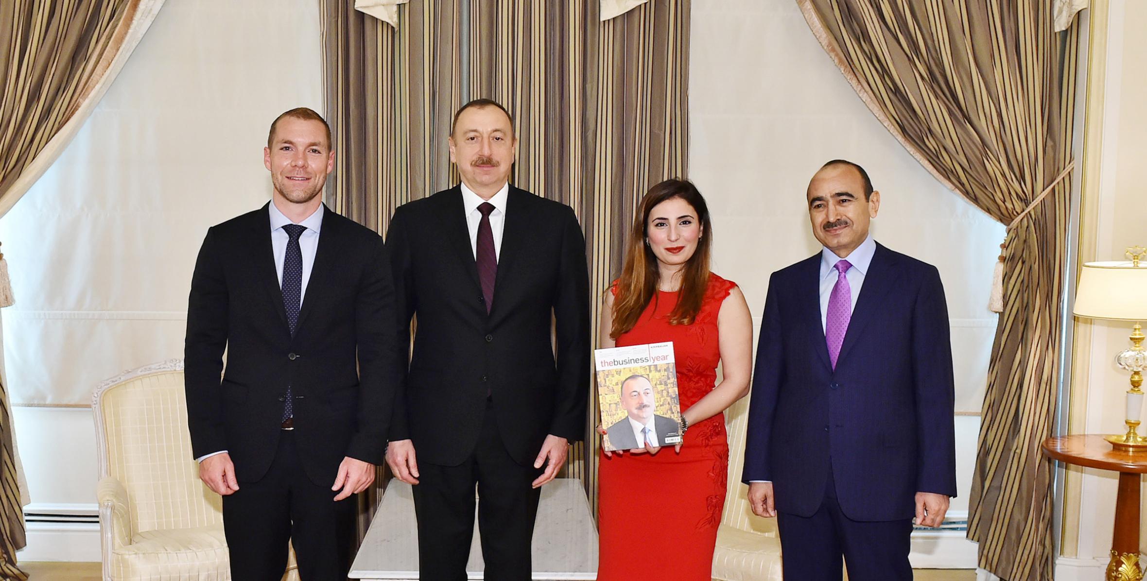 Ильхам Алиев принял главного редактора и директора журнала «The Business Year»