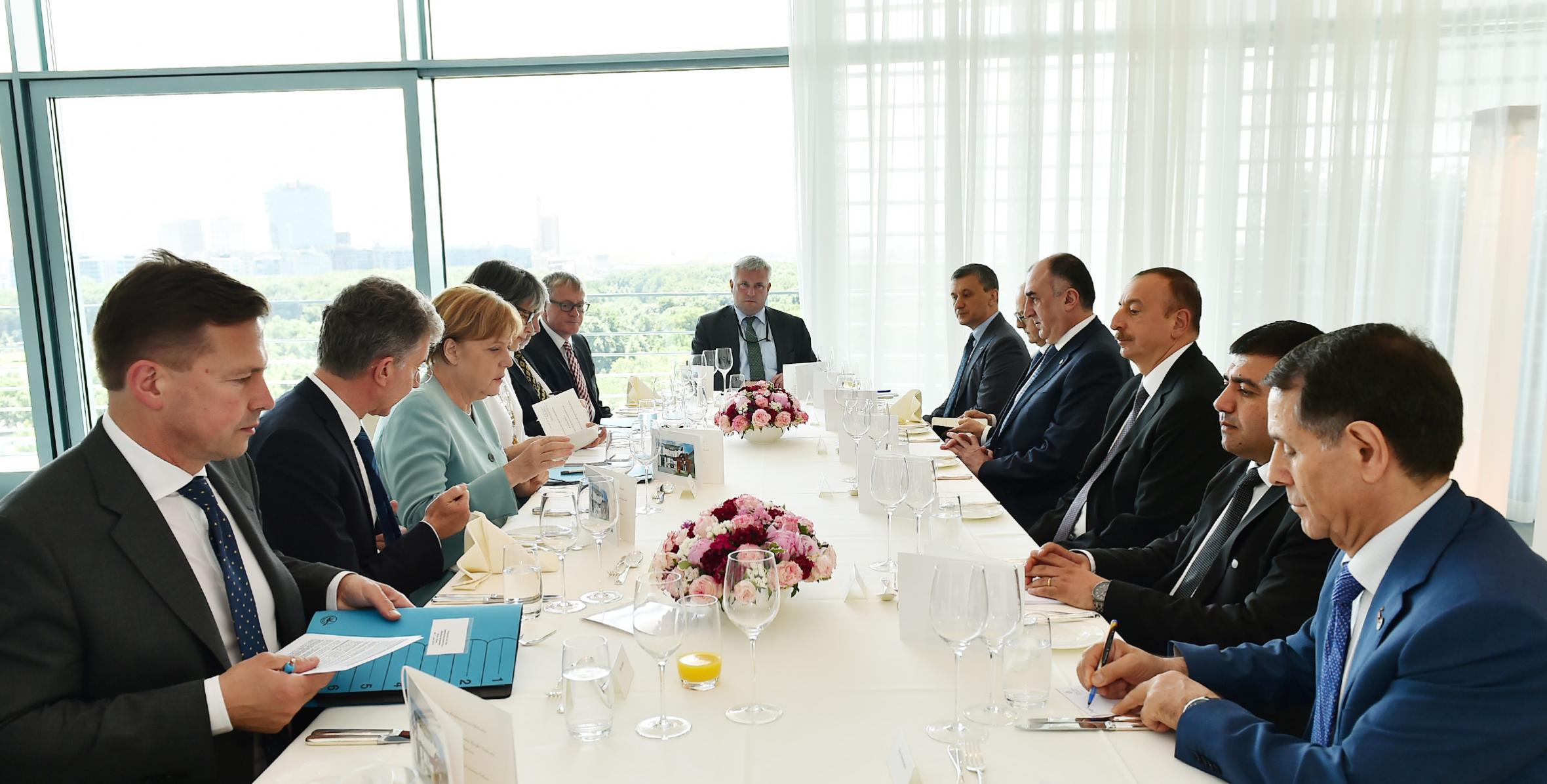 Ilham Aliyev met with German Chancellor Angela Merkel