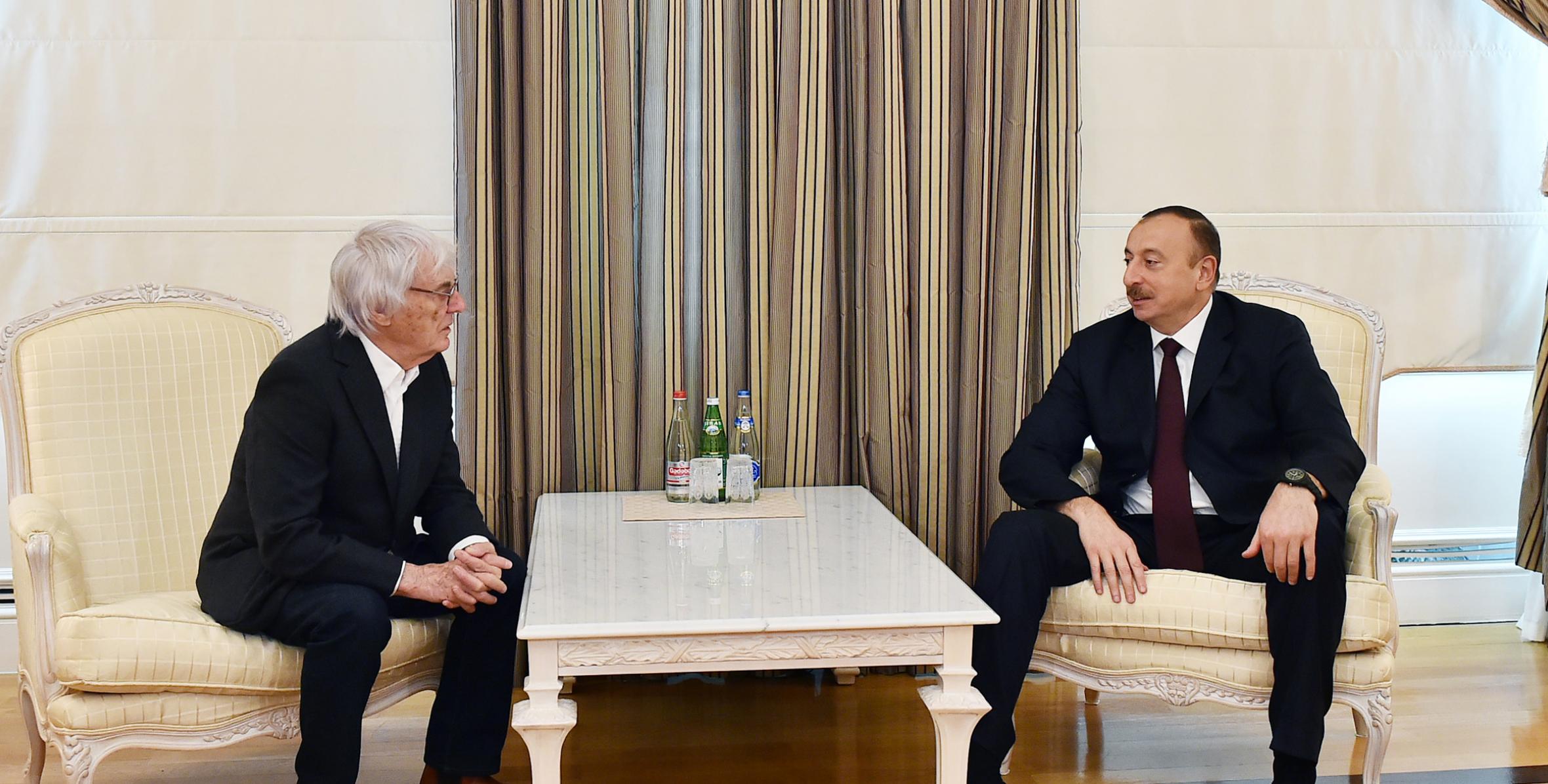Ilham Aliyev received CEO of Formula One Management
