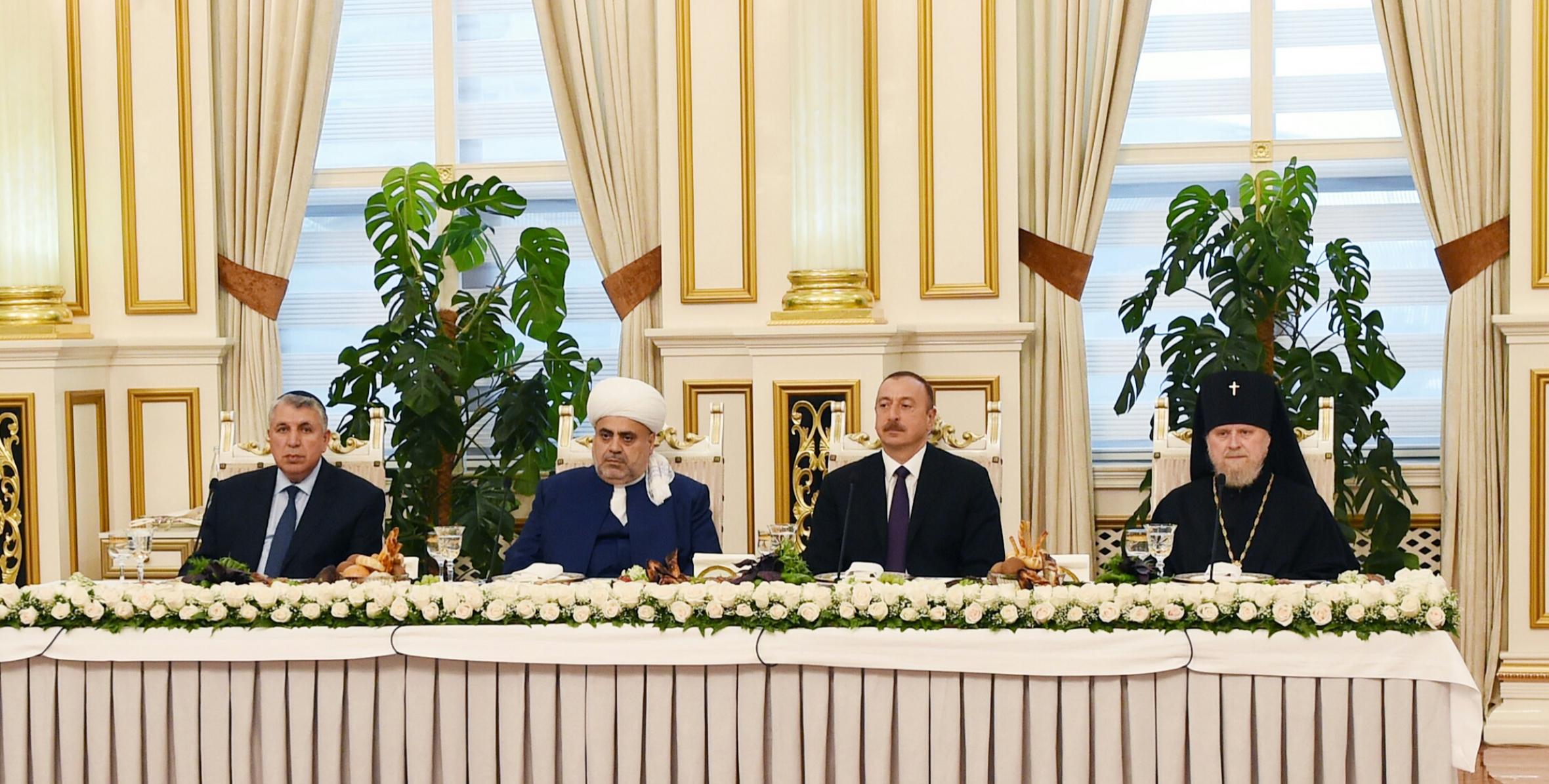 Ilham Aliyev attended Iftar ceremony on the occasion of holy month of Ramadan
