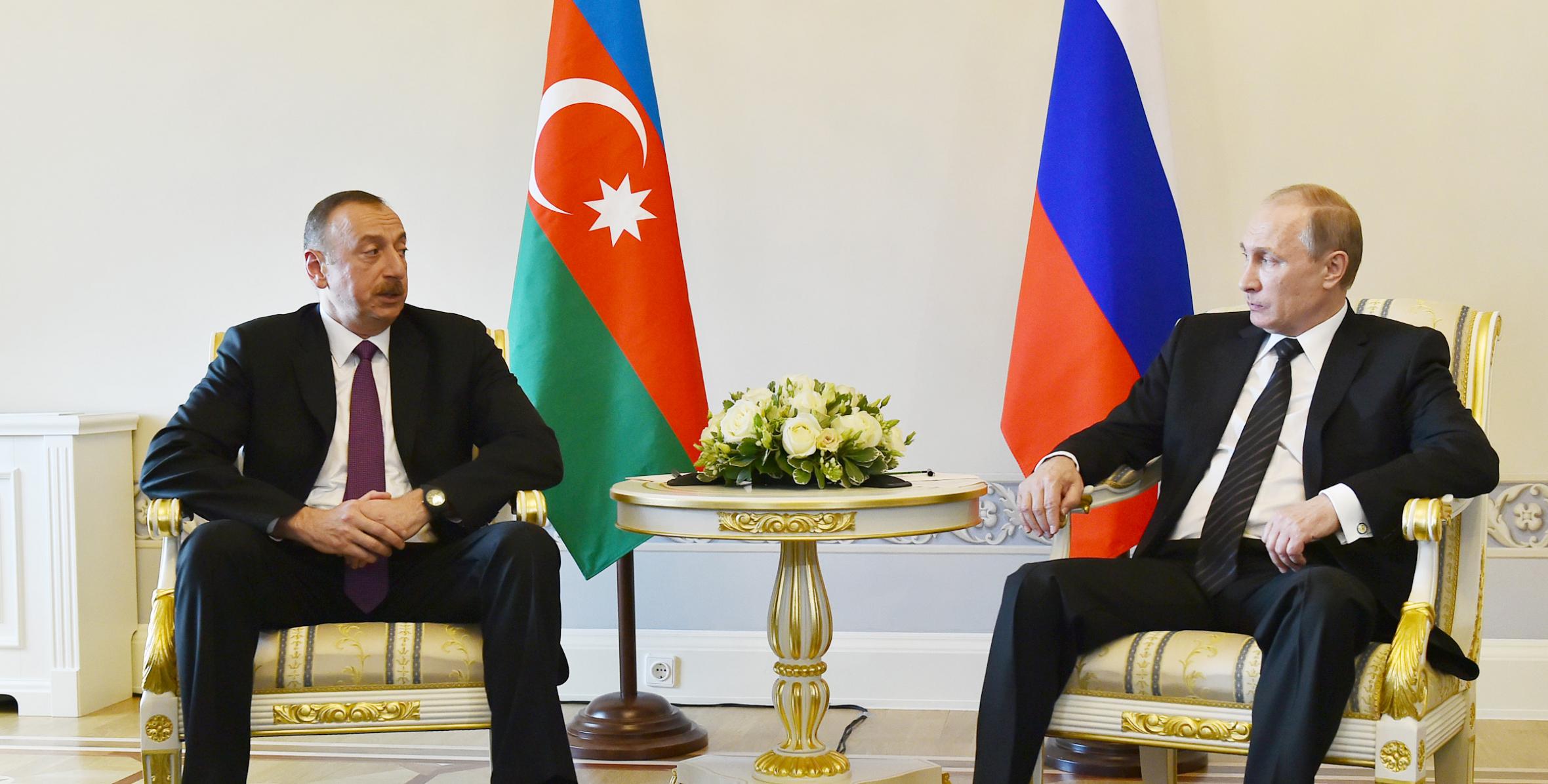 Ilham Aliyev met with Russian President Vladimir Putin