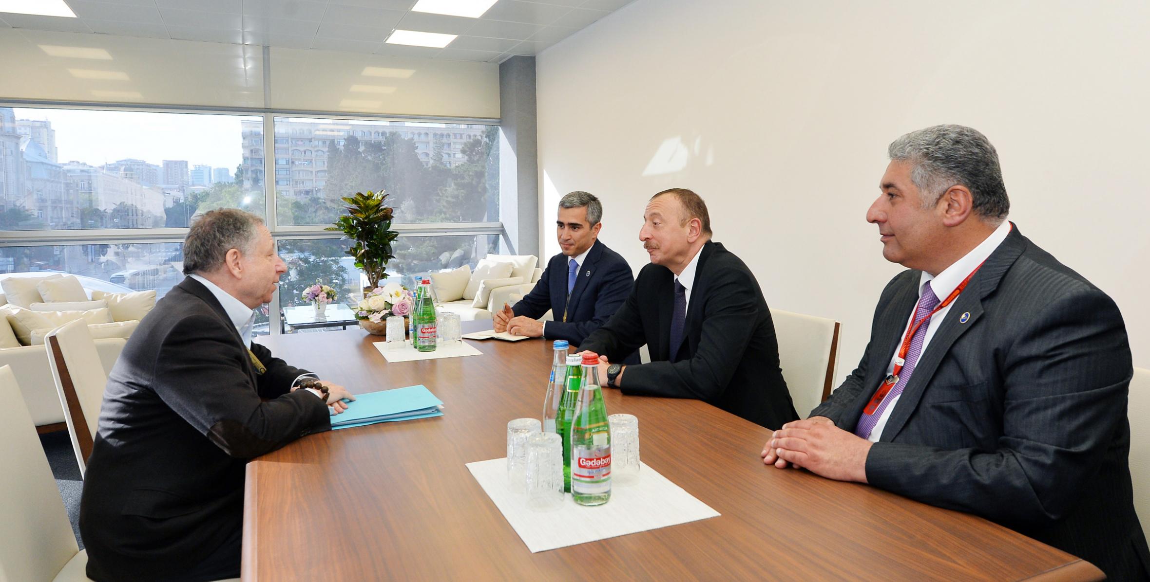 Ilham Aliyev received President of International Automobile Federation