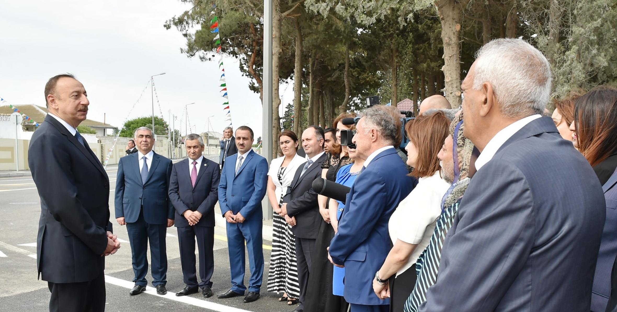 Speech by Ilham Aliyev at the meeting with Nardaran residents