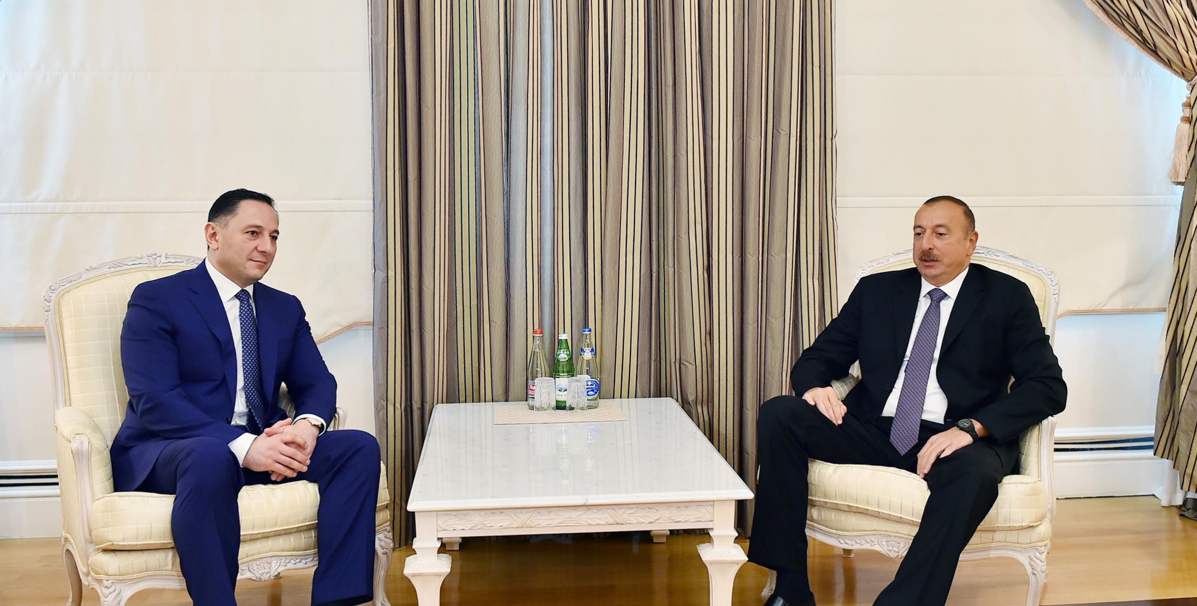 Ilham Aliyev received head of Georgian State Security Service