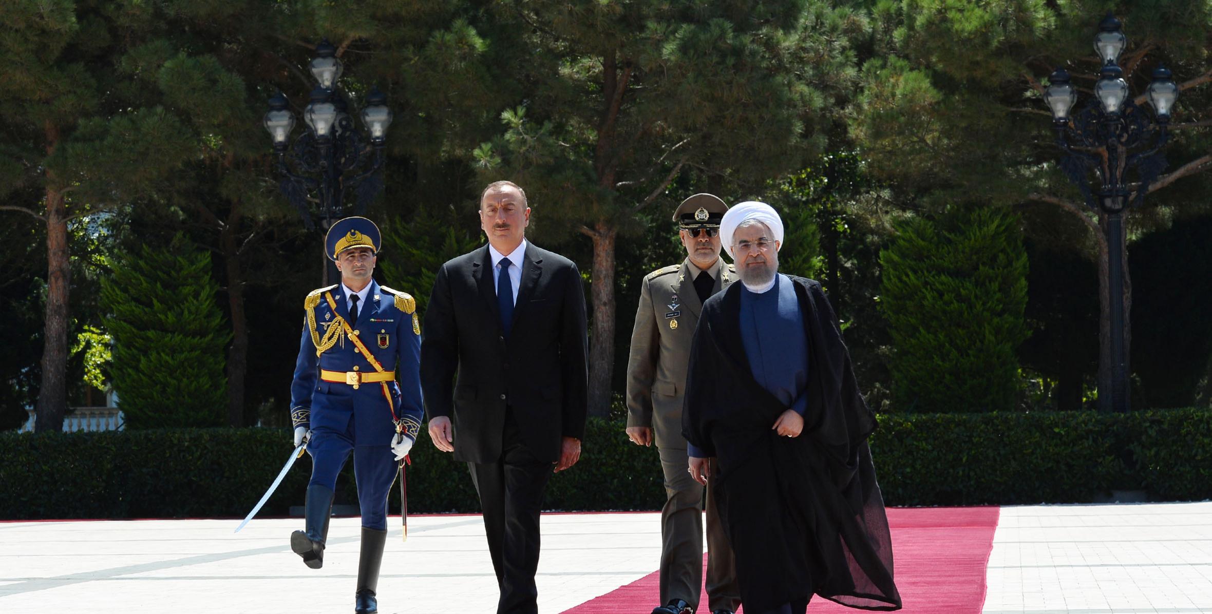 Official welcoming ceremony was held for Iranian President Hassan Rouhani