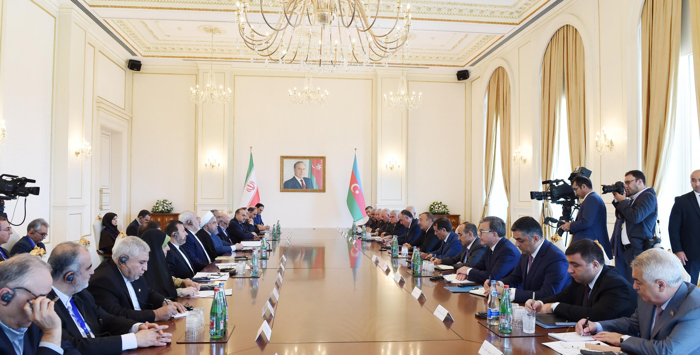 Azerbaijani and Iranian presidents met in an expanded format