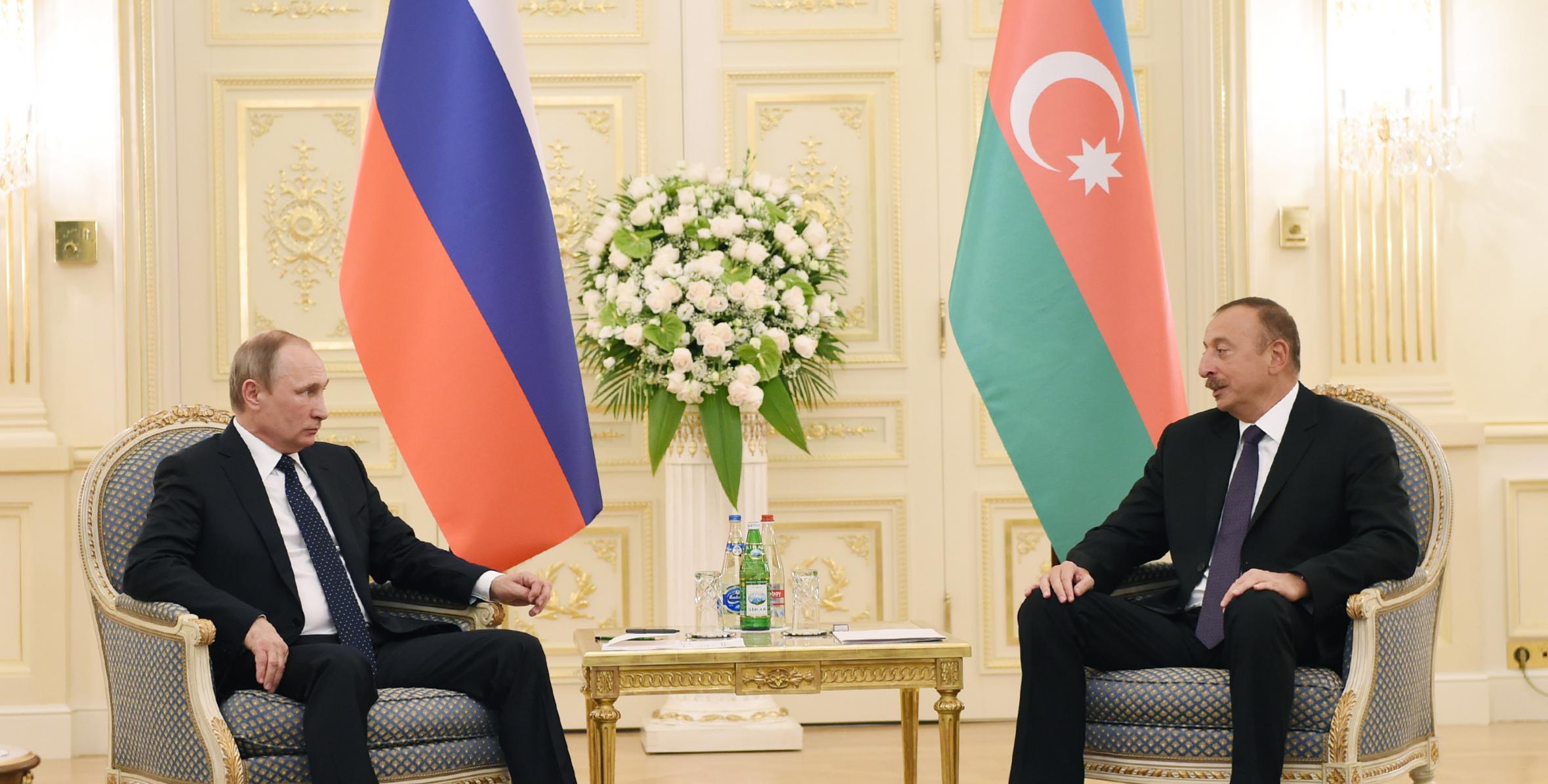 Ilham Aliyev met with Russian President Vladimir Putin