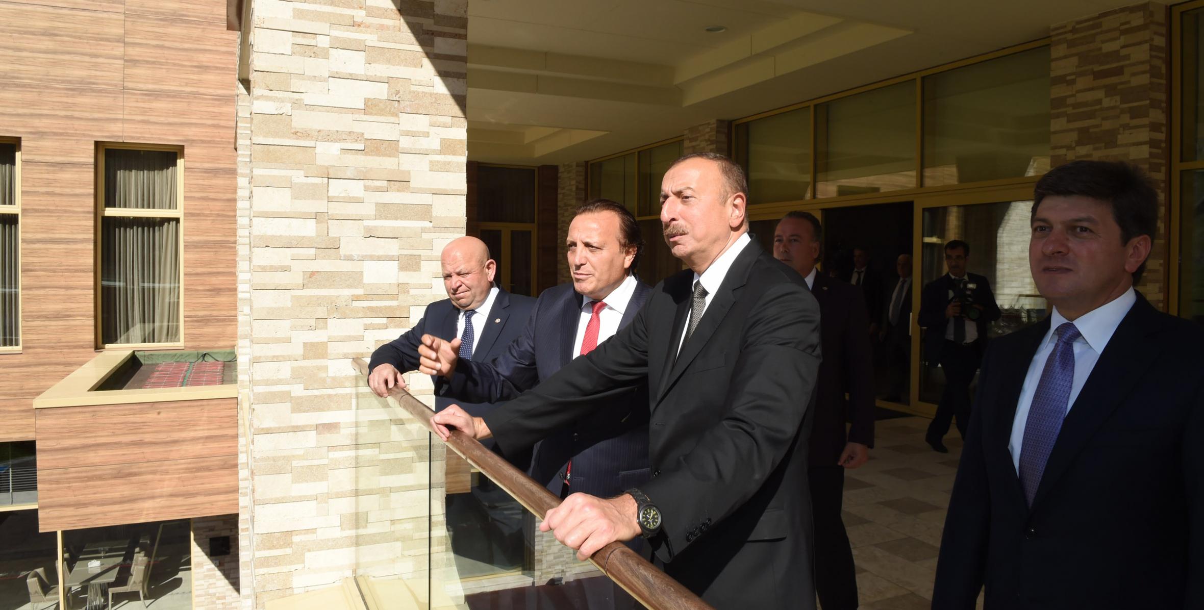 Ильхам Алиев принял участие в открытии в Габале отеля «Кавказ Туфандаг Mountain Resort»