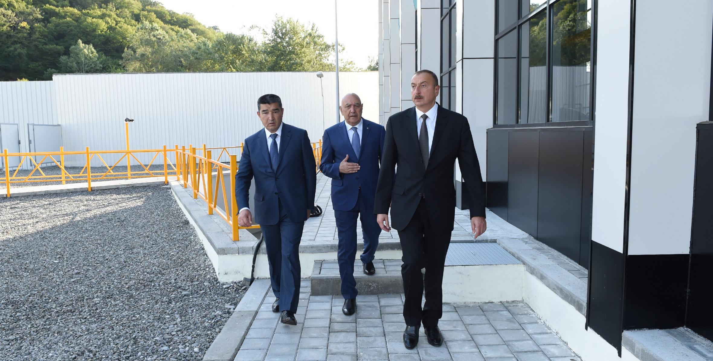 Ильхам Алиев принял участие в открытии гидроэлектростанции «Исмаиллы-2»