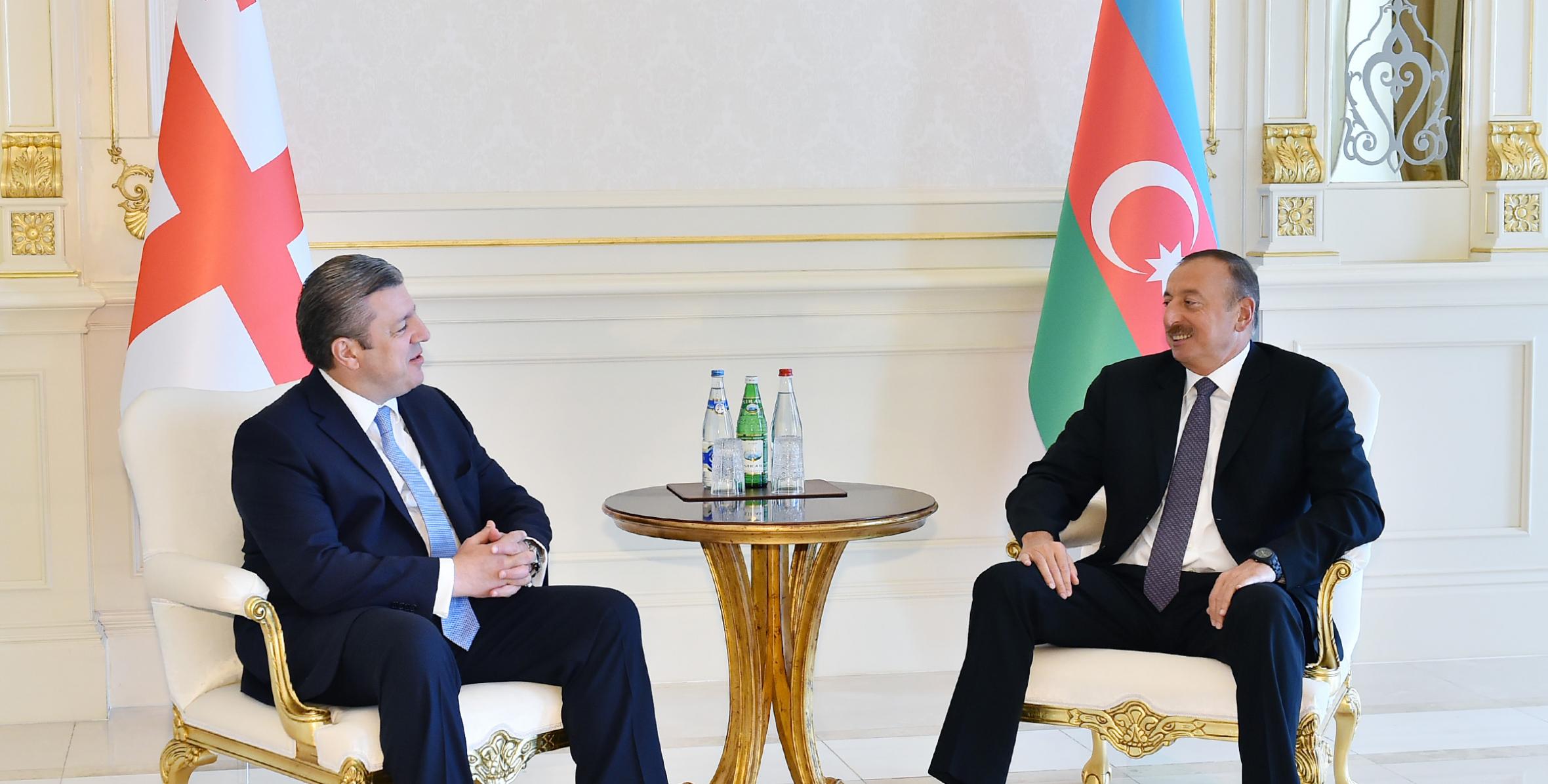 Ильхам Алиев принял премьер-министра Грузии Георгия Квирикашвили