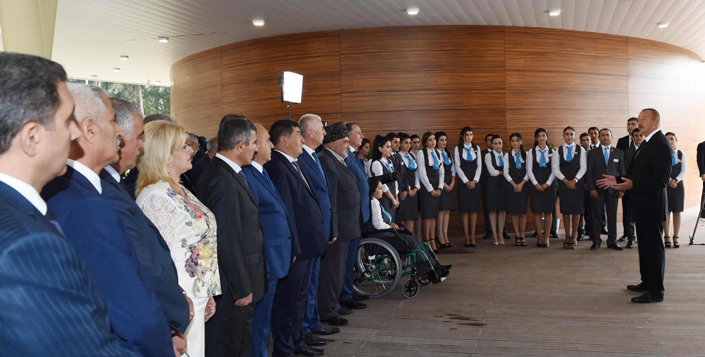 Speech by Ilham Aliyev at the opening of “ASAN hayat” complex in Masalli