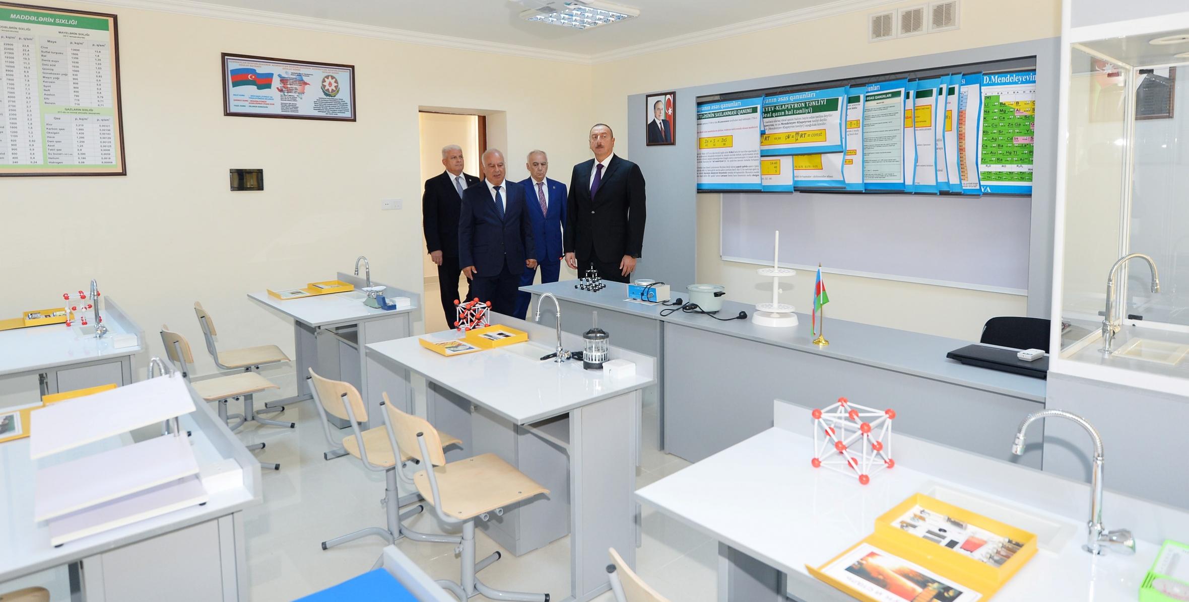 Ilham Aliyev viewed newly overhauled school-lyceum No. 261 in Baku